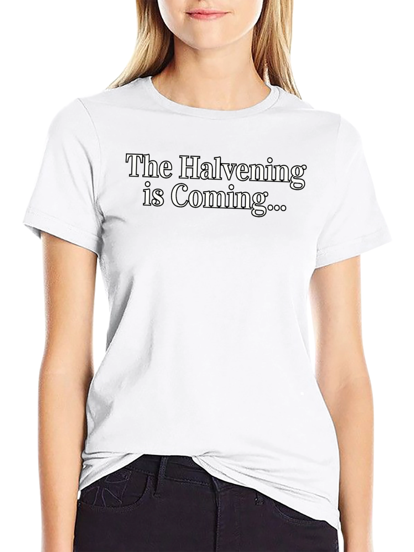 The Halvening is Coming Black T-Shirt