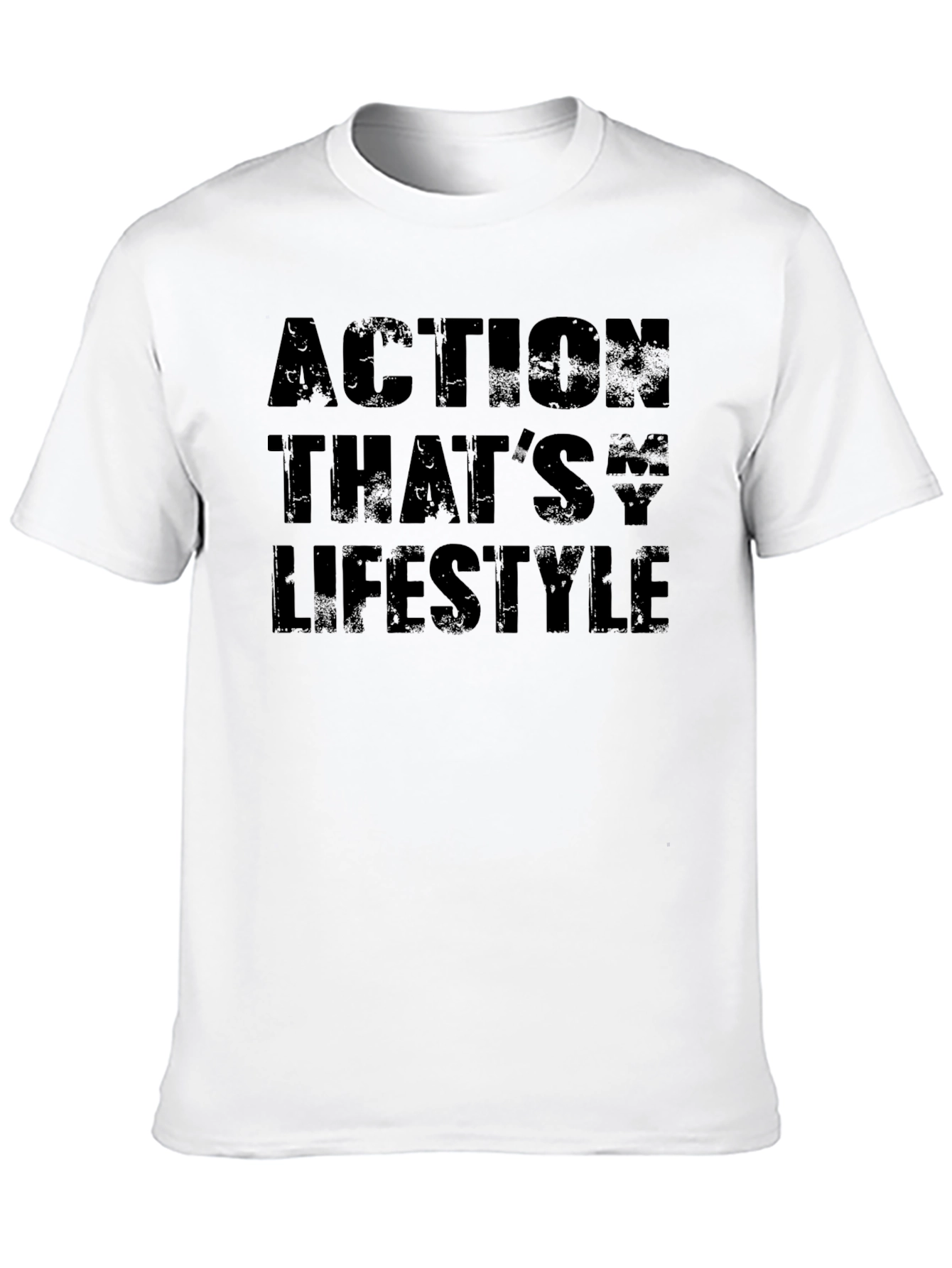 Action Lifestyle Black Graphic Tee