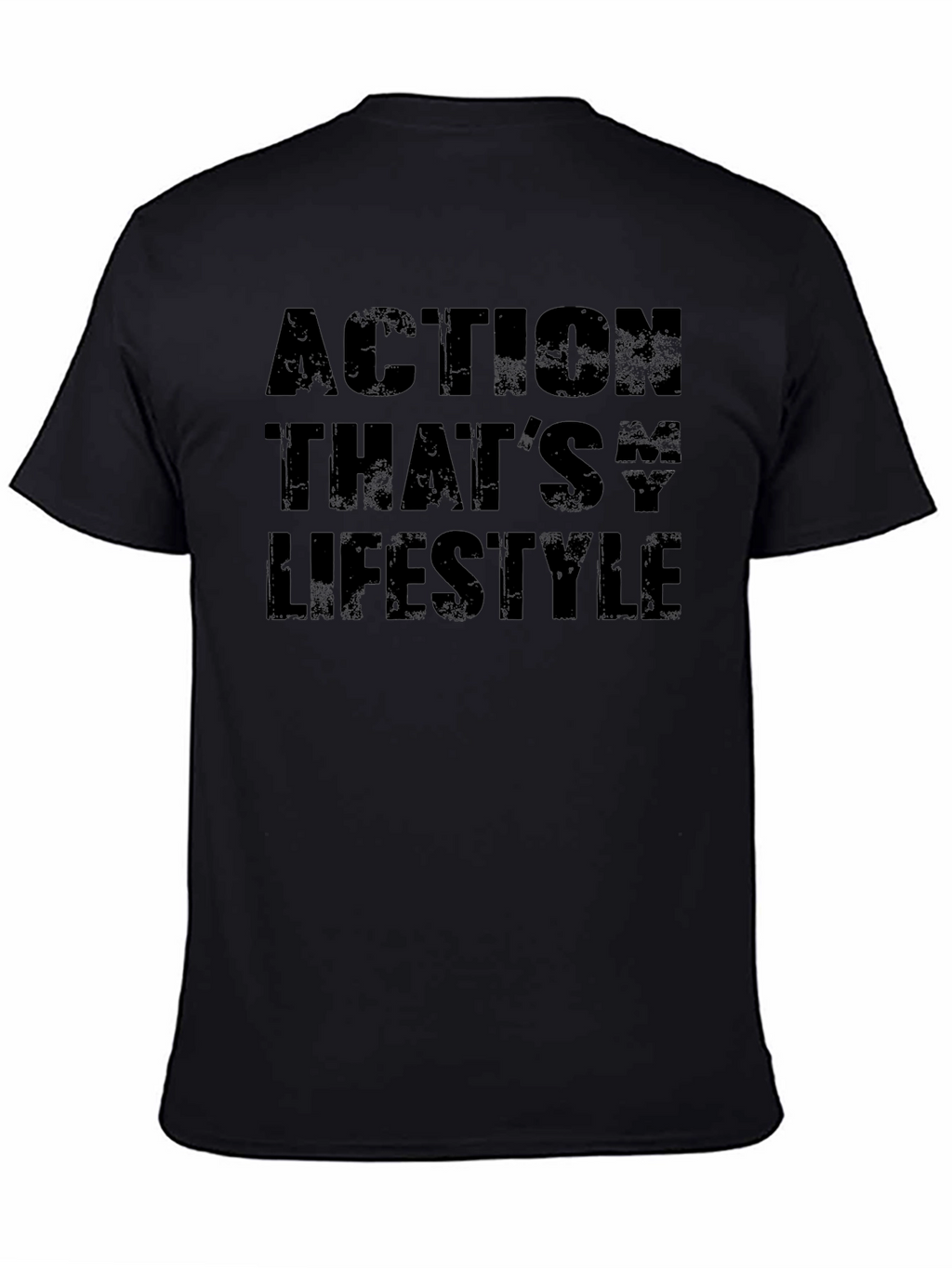 Action Lifestyle Black Graphic Tee