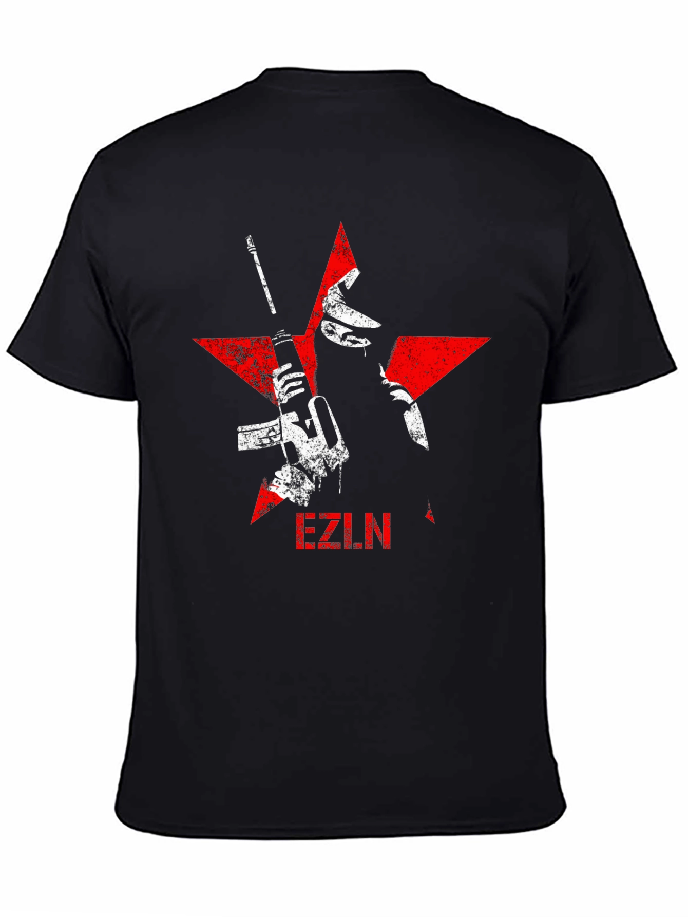 EZLN Graphic Tee - Red Star Black T-Shirt