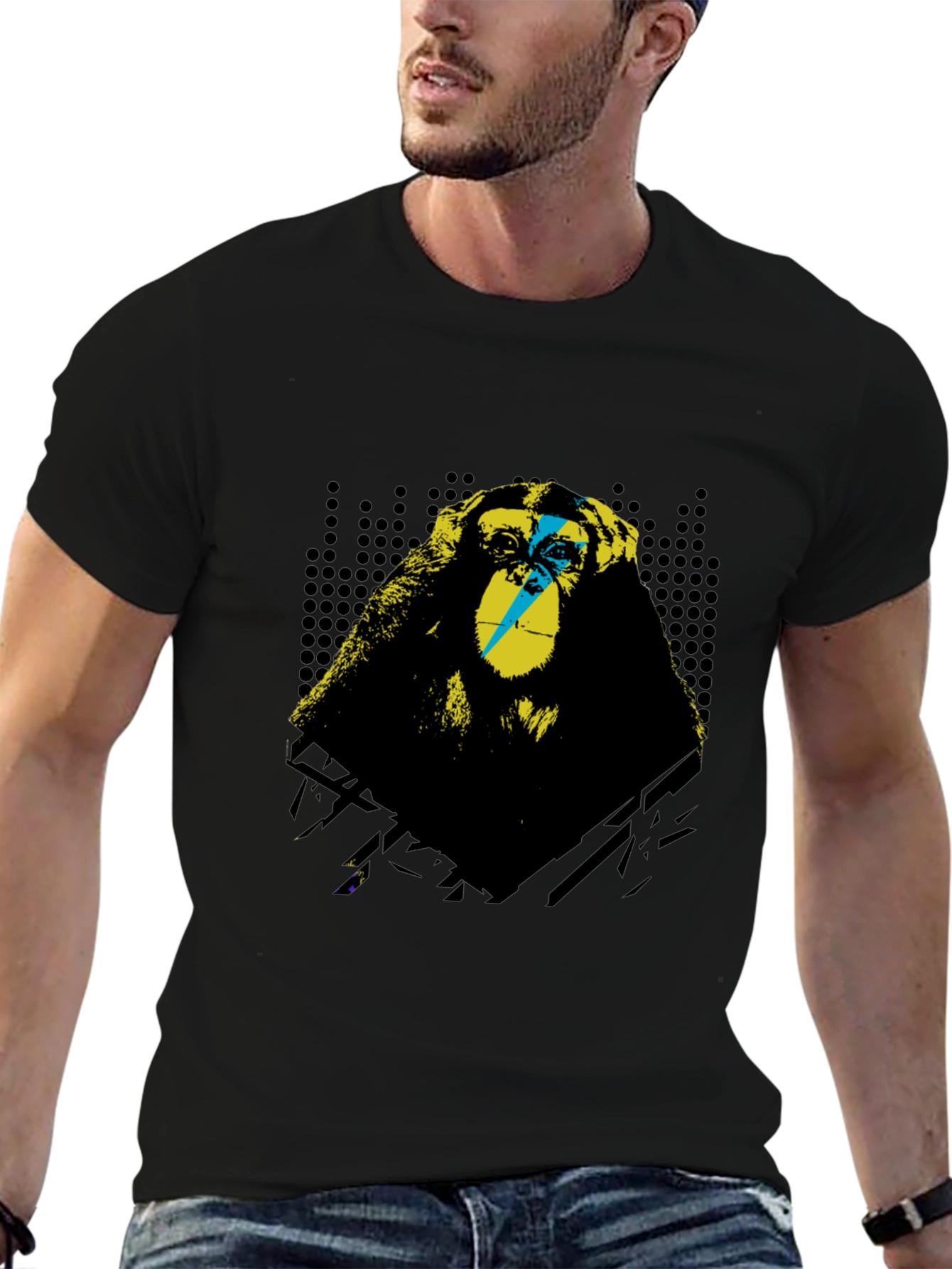 Monkey Graphic T-Shirt - Hear No Evil Design