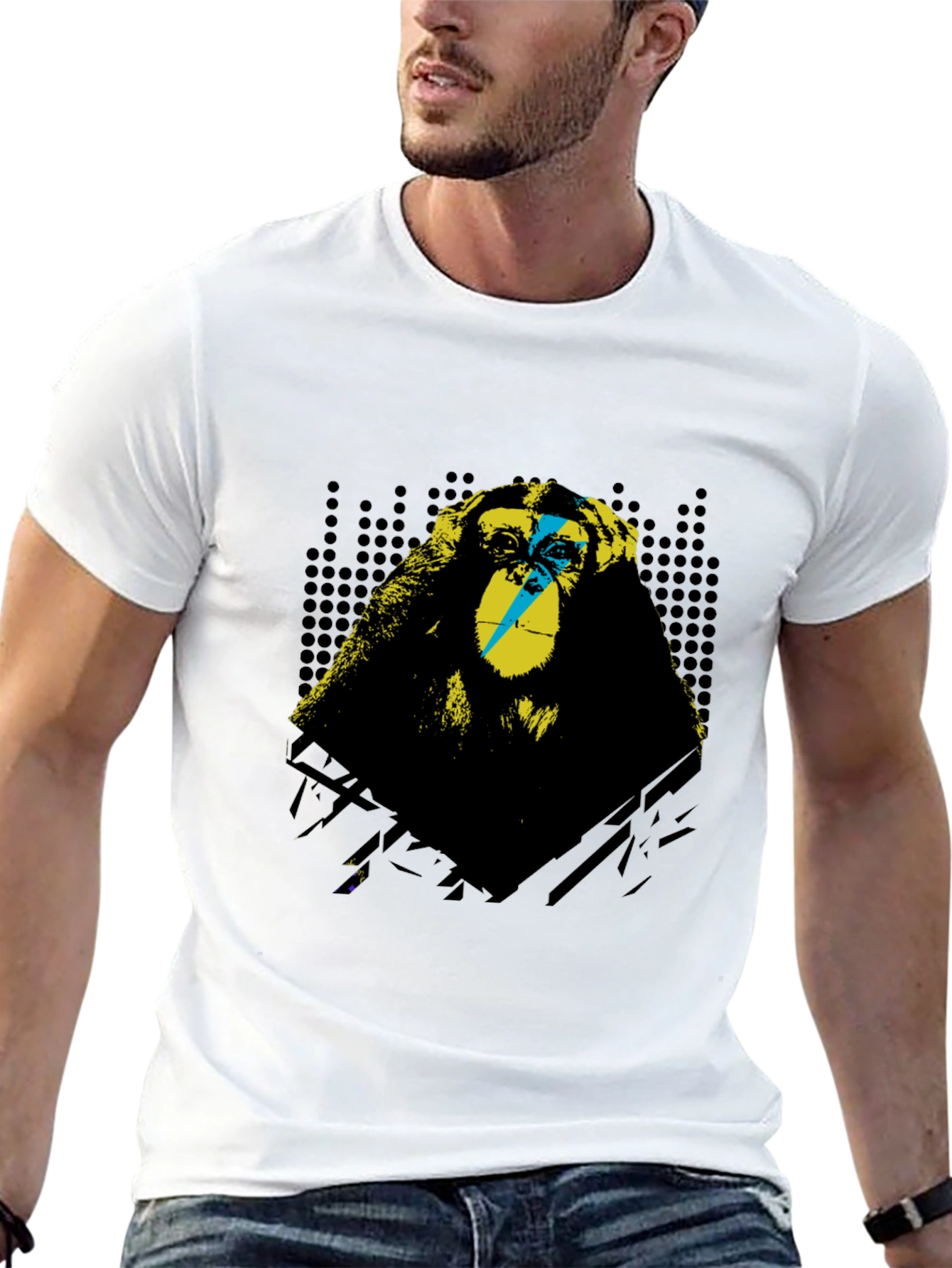 Monkey Graphic T-Shirt - Hear No Evil Design