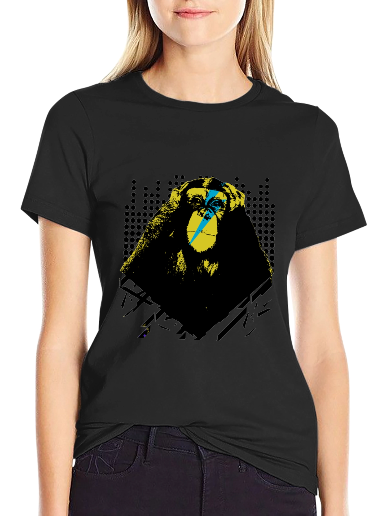 Monkey Graphic T-Shirt - Hear No Evil Design