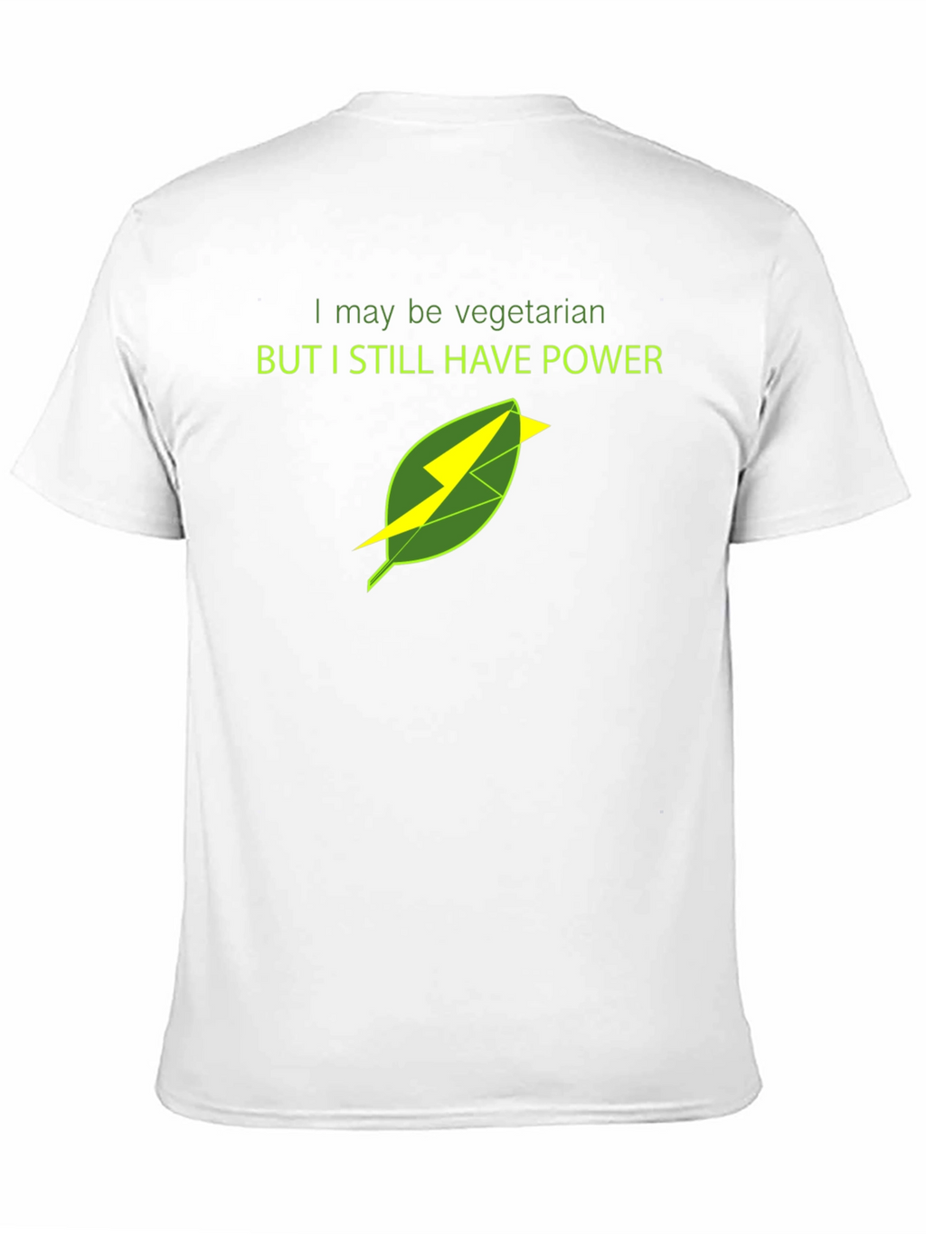 Vegetarian Power T-Shirt - Bold Graphic Tee