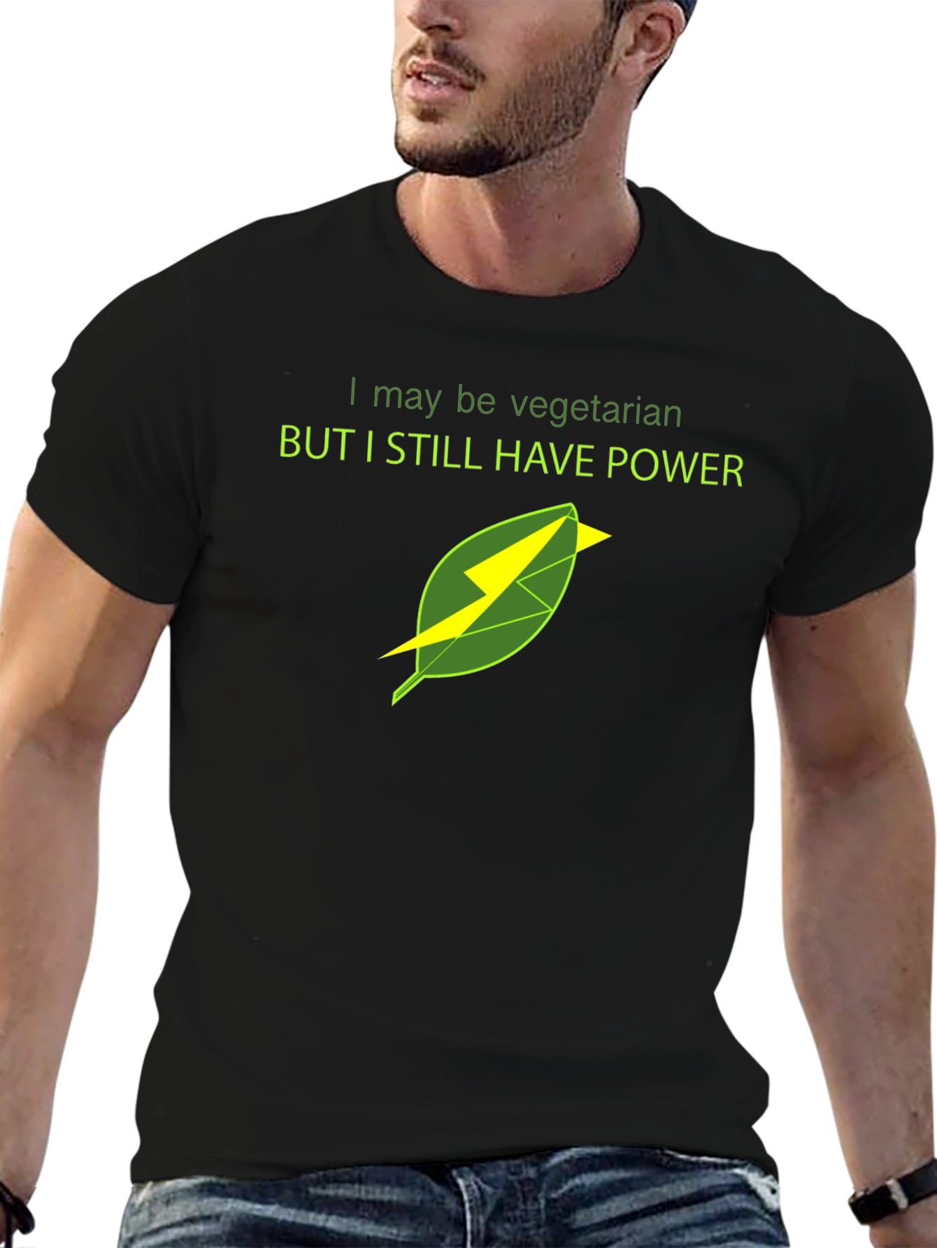 Vegetarian Power T-Shirt - Bold Graphic Tee
