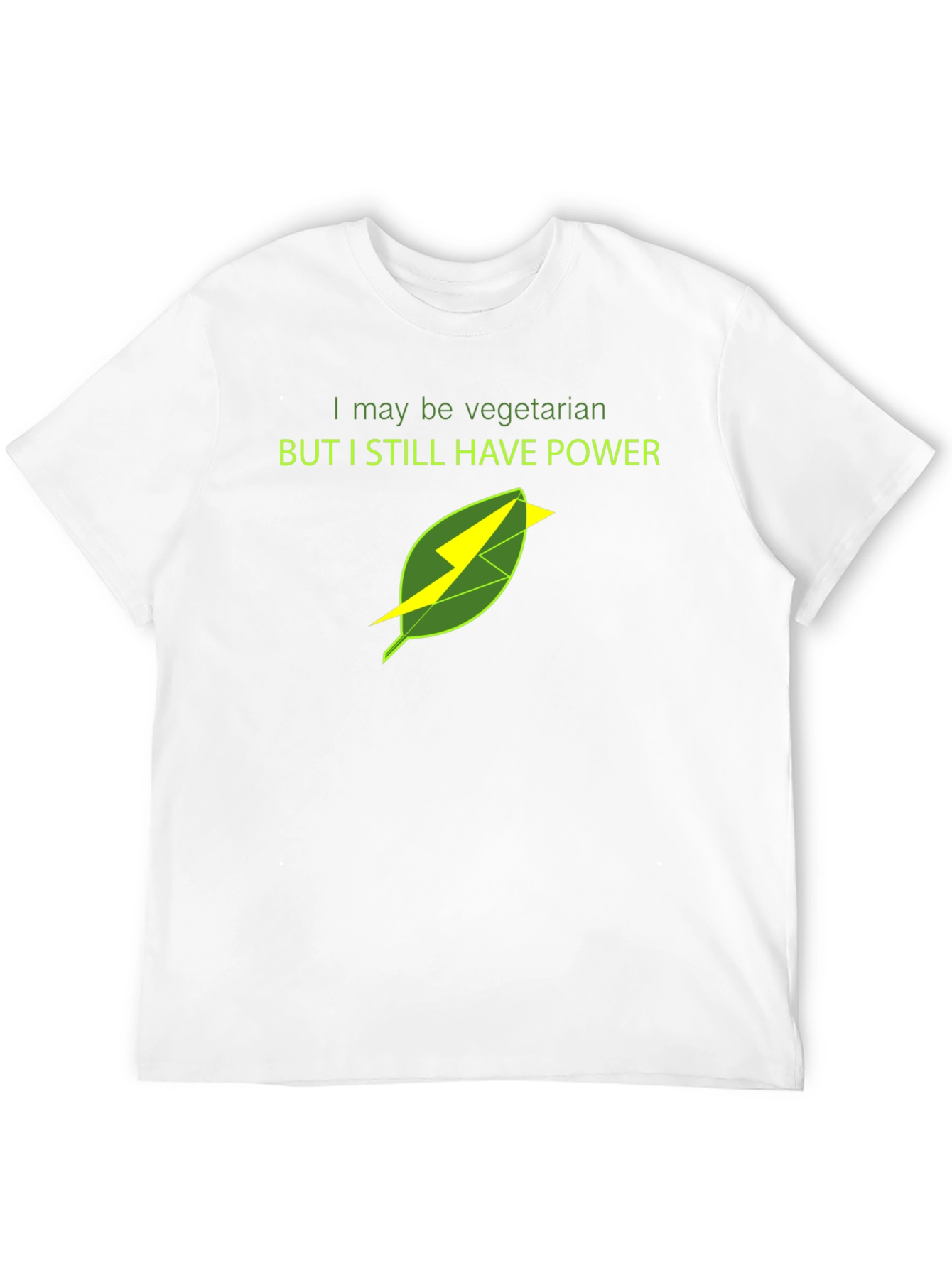 Vegetarian Power T-Shirt - Bold Graphic Tee