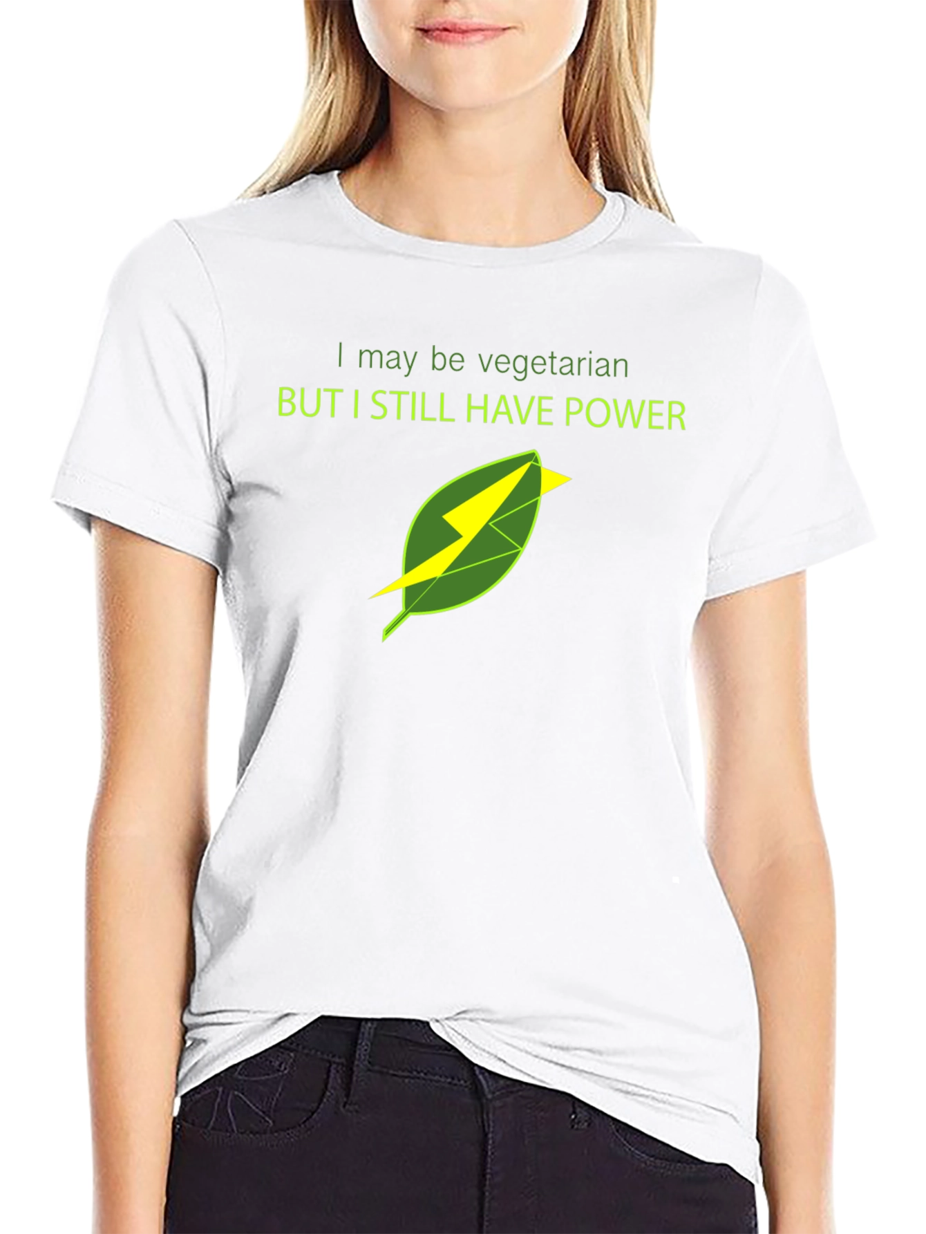 Vegetarian Power T-Shirt - Bold Graphic Tee