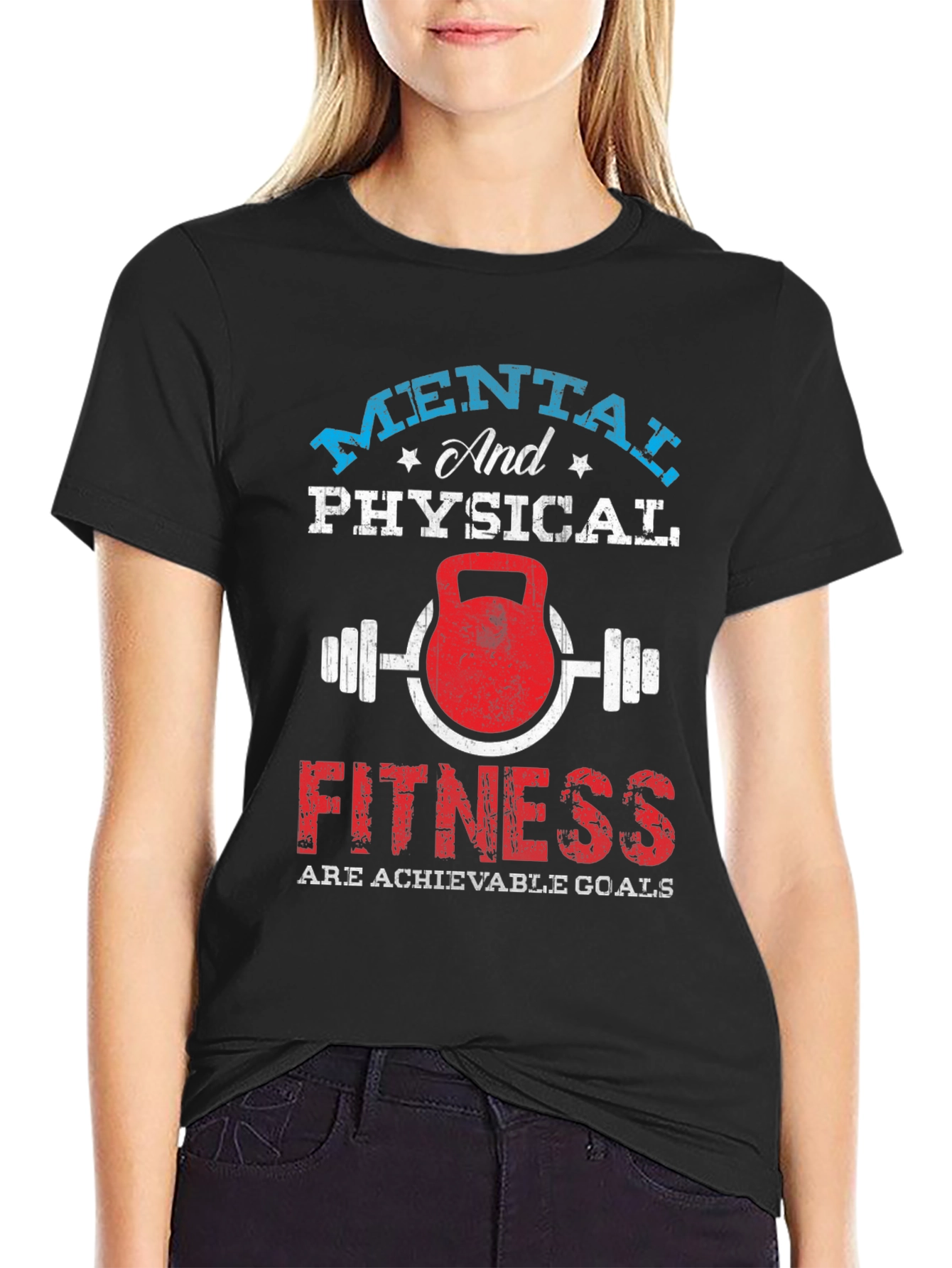 Mental & Physical Fitness Graphic T-Shirt