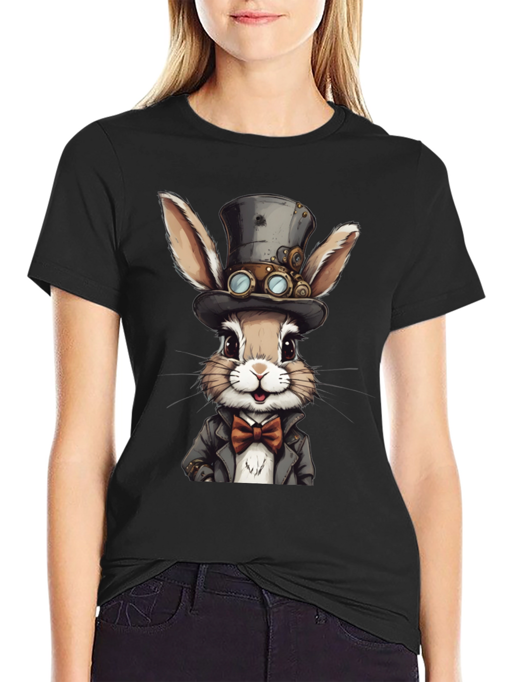 Steampunk Rabbit Graphic Tee