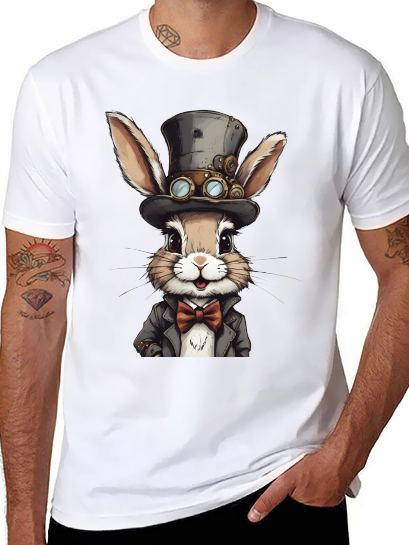 Steampunk Rabbit Graphic Tee