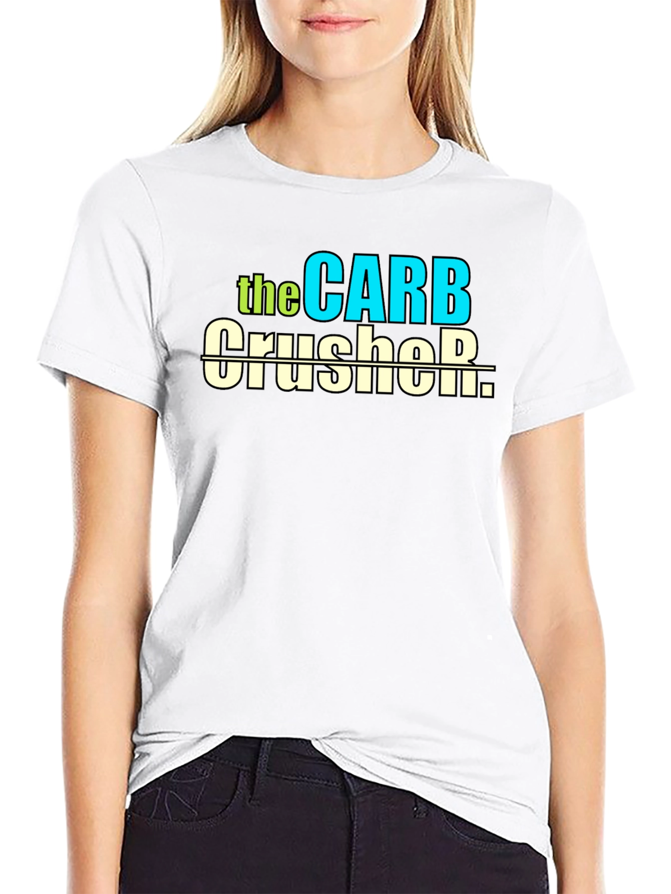 Carb Crusher T-Shirt - Fitness Humor Tee