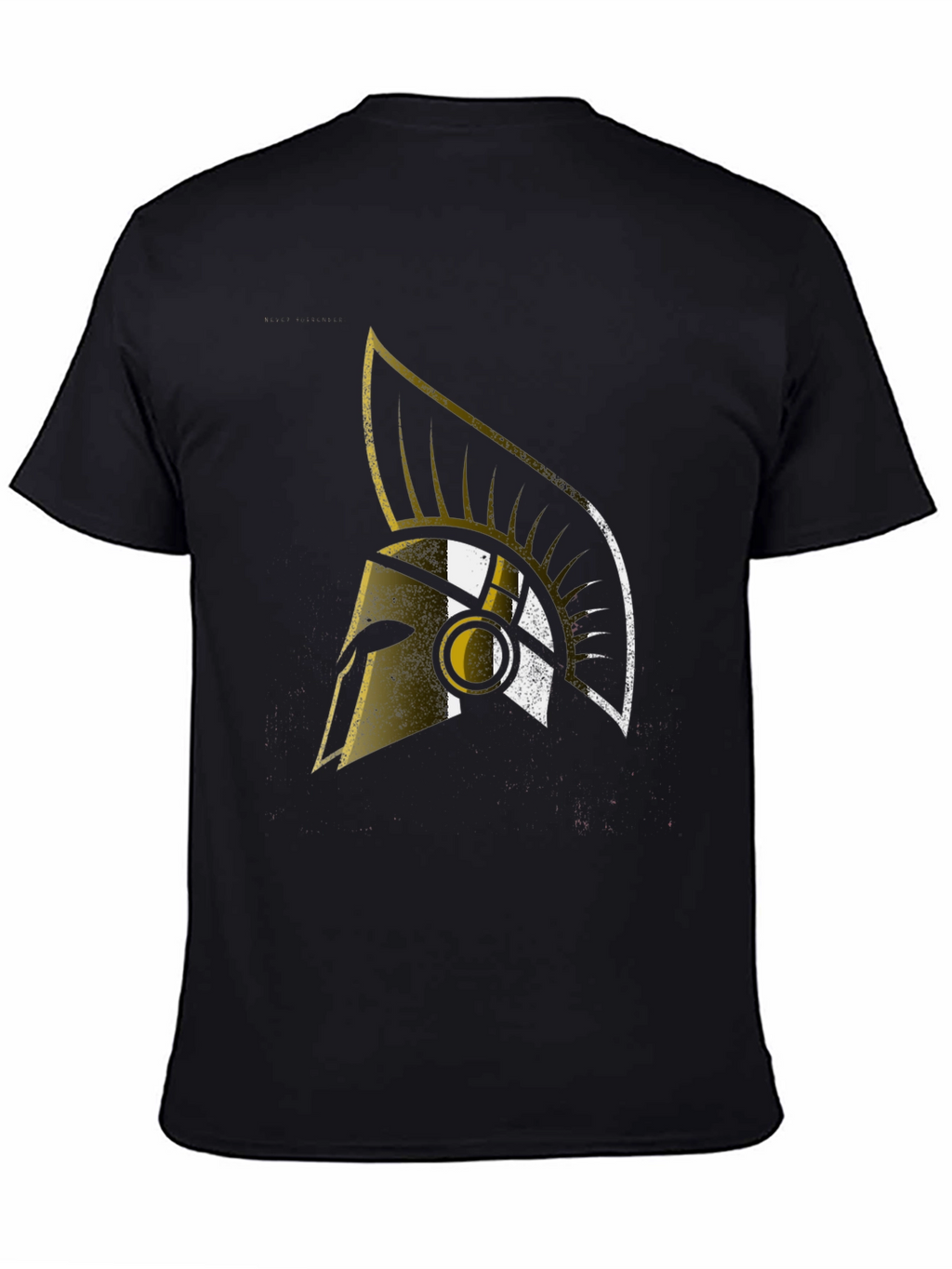 Spartan Helmet Graphic T-Shirt - Black Cotton Tee