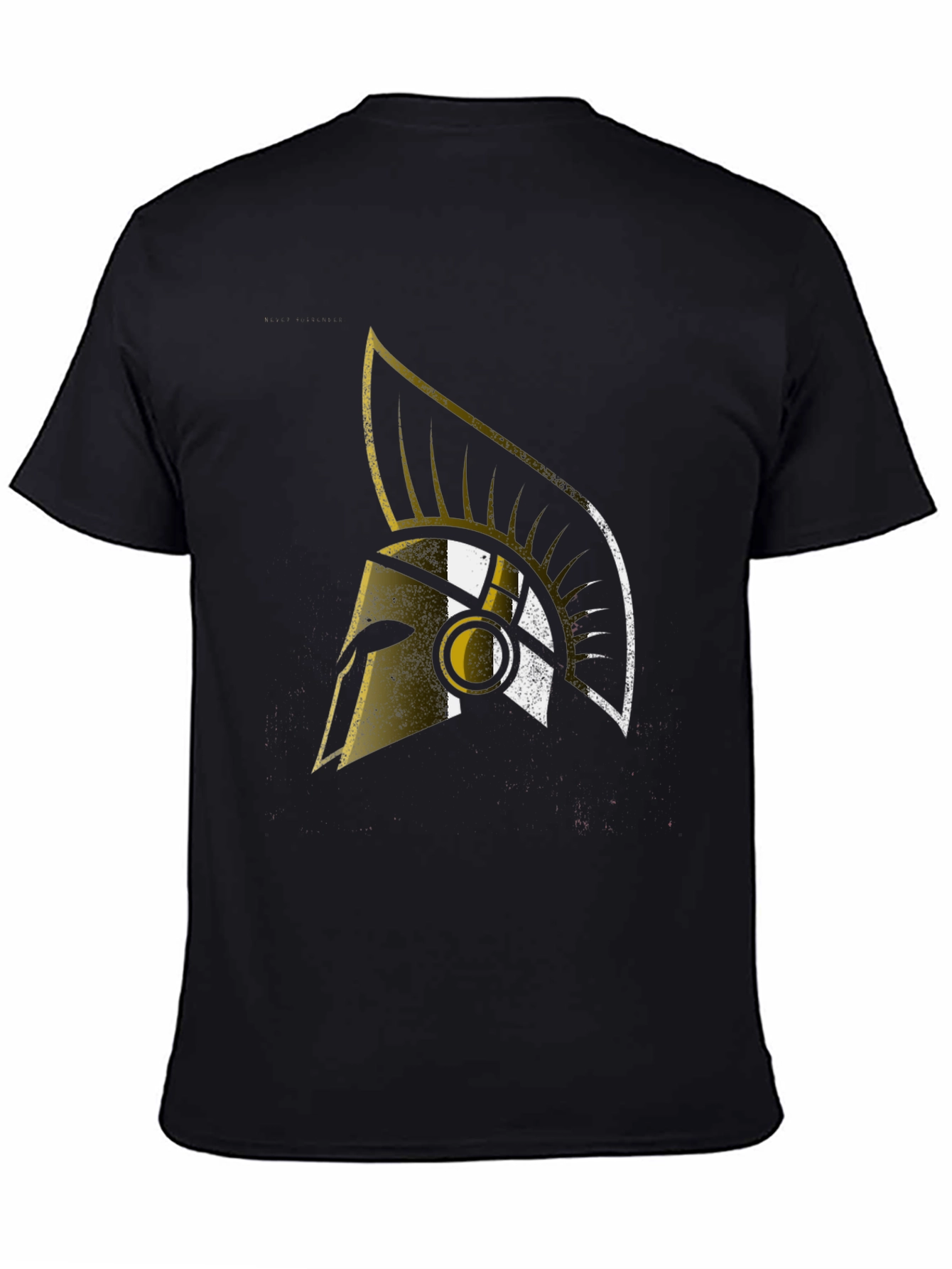Spartan Helmet Graphic T-Shirt - Black Cotton Tee