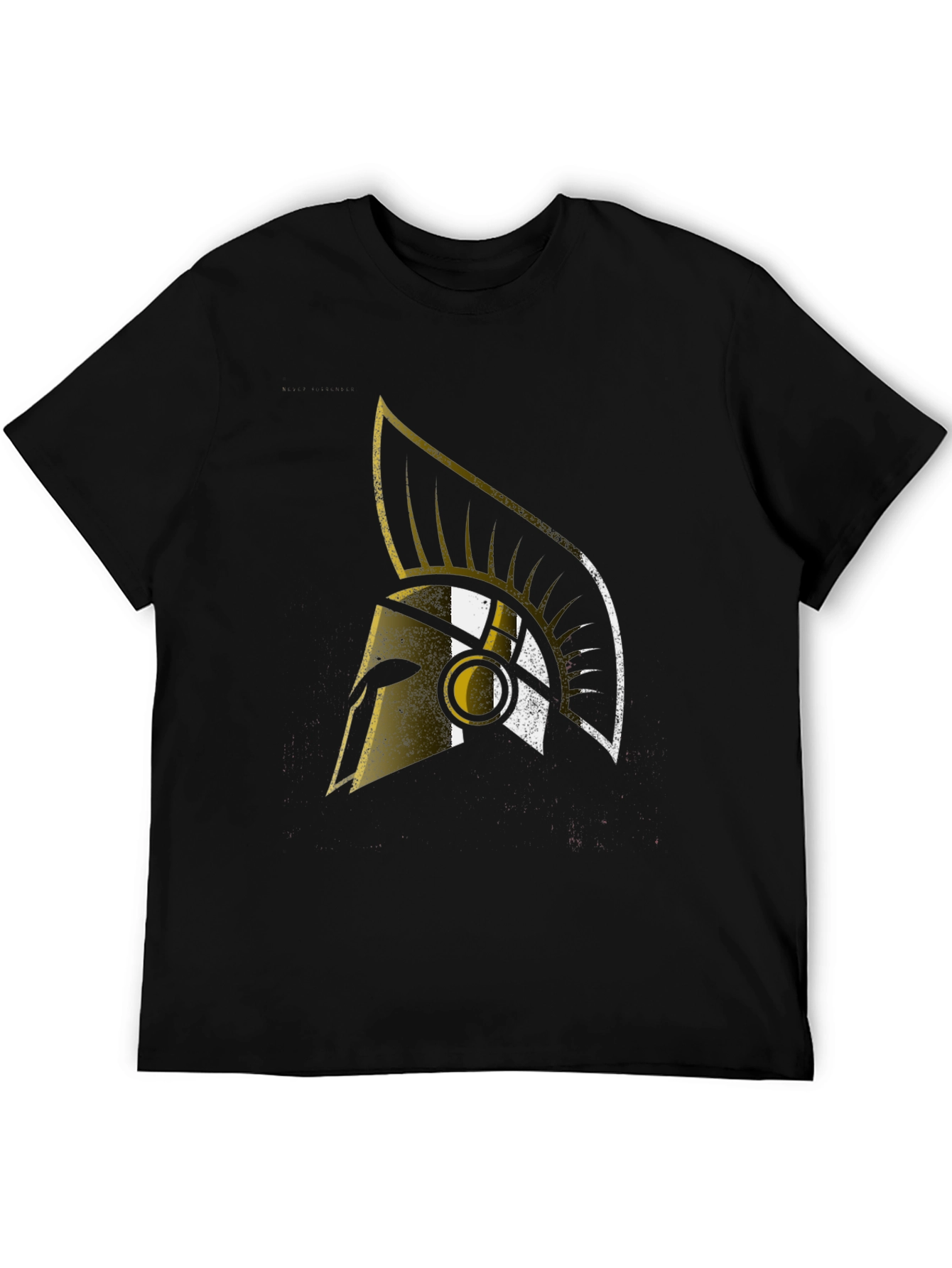 Spartan Helmet Graphic T-Shirt - Black Cotton Tee