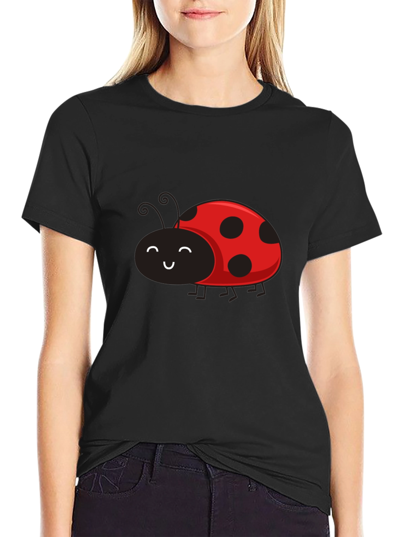 Ladybug Graphic Tee - Soft Cotton Blend