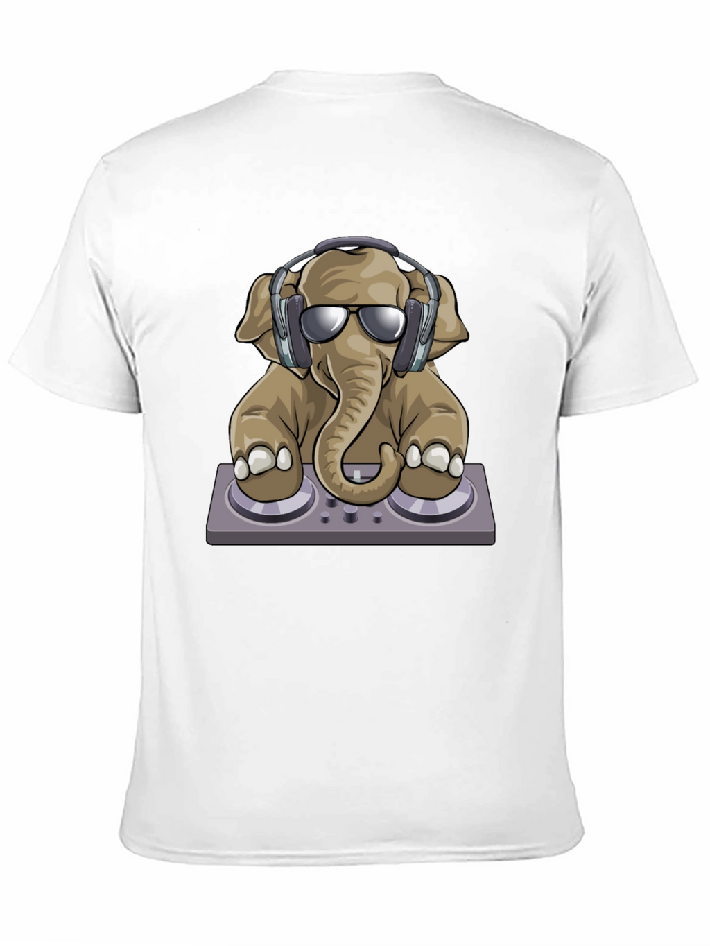 DJ Elephant Graphic T-Shirt - Cool Music Lover Tee