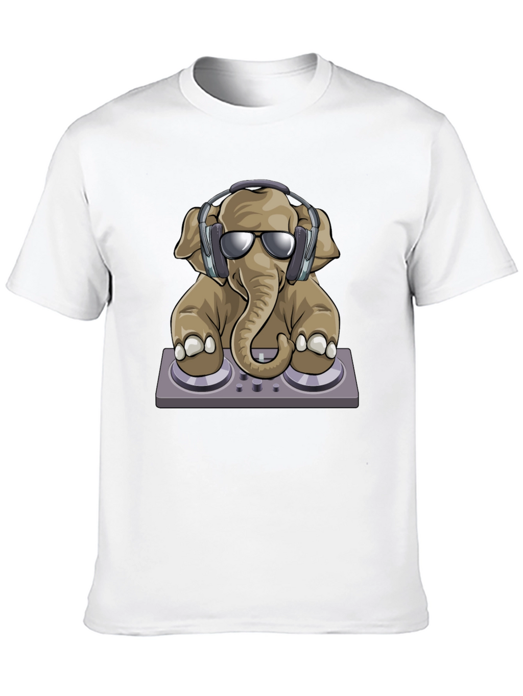 DJ Elephant Graphic T-Shirt - Cool Music Lover Tee