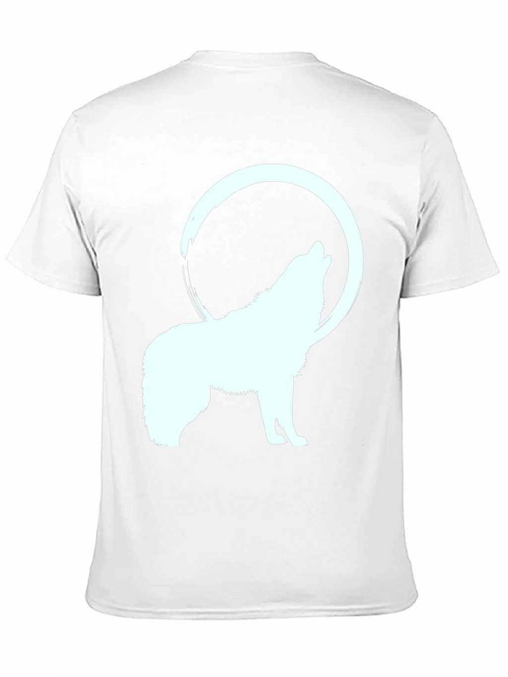 Wolf Howling at Moon Graphic Tee - Black