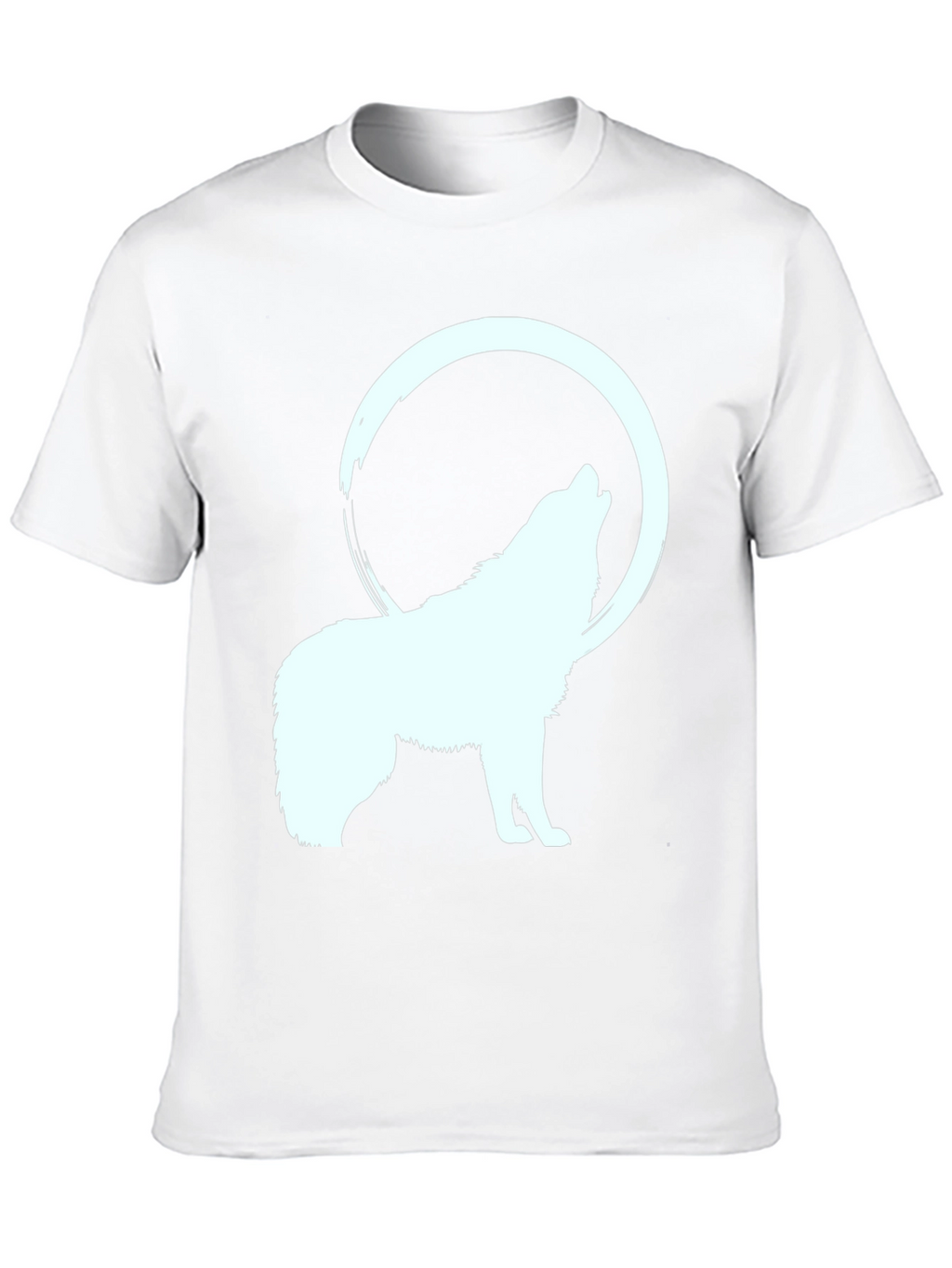 Wolf Howling at Moon Graphic Tee - Black