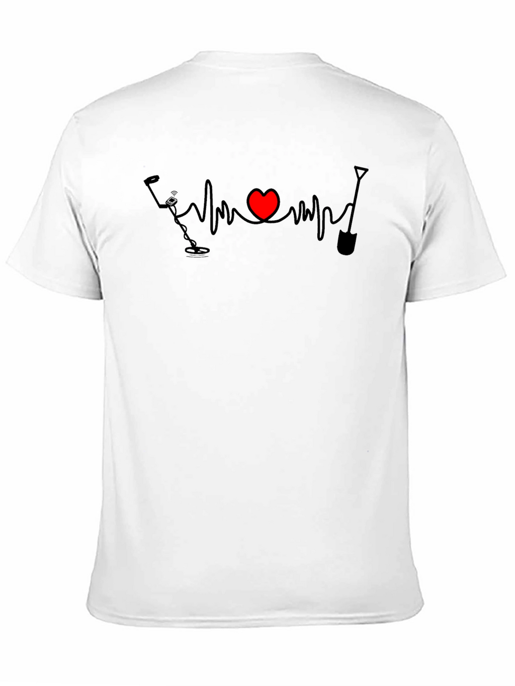 Metal Detecting Heartbeat T-Shirt