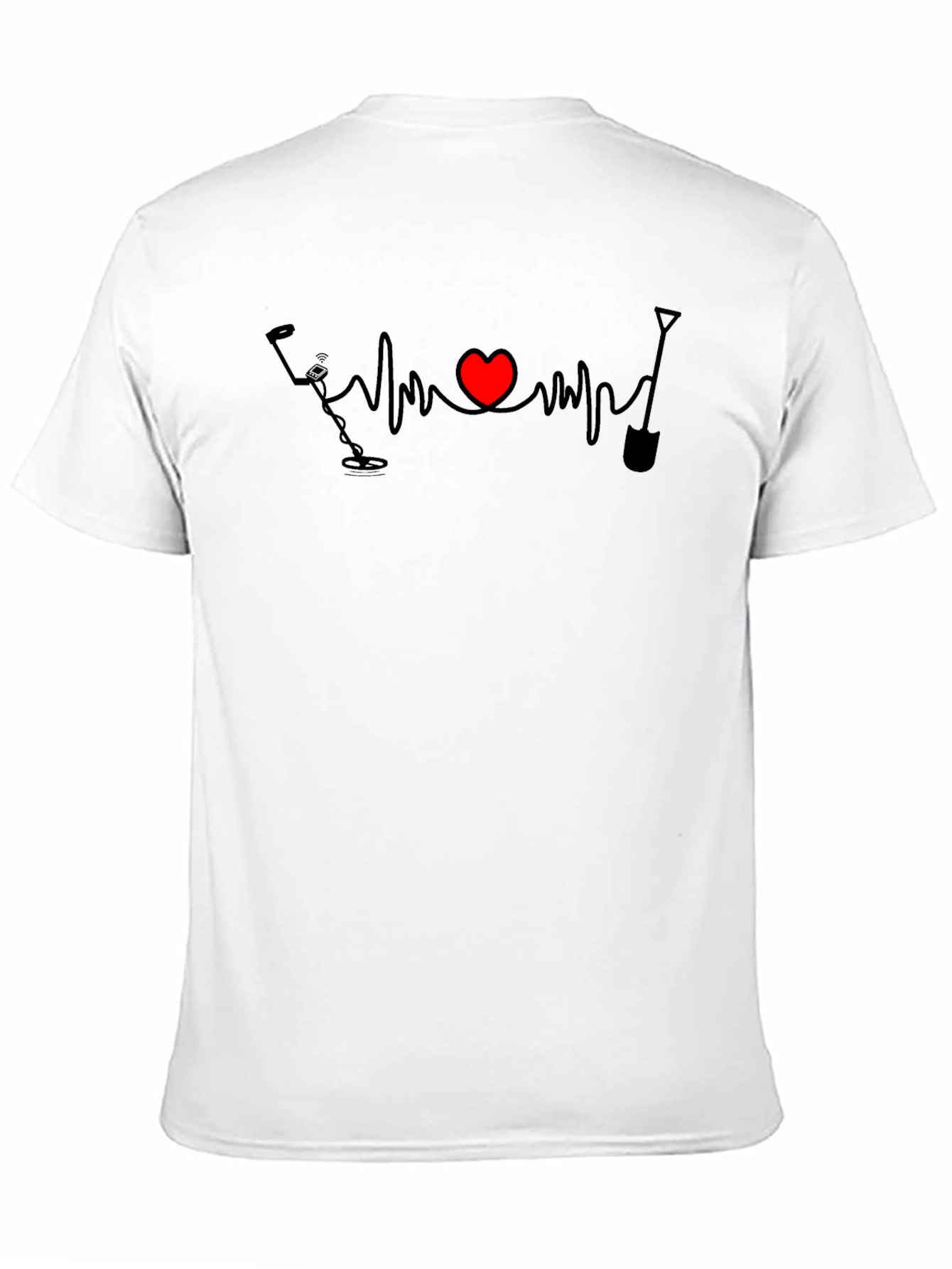 Metal Detecting Heartbeat T-Shirt