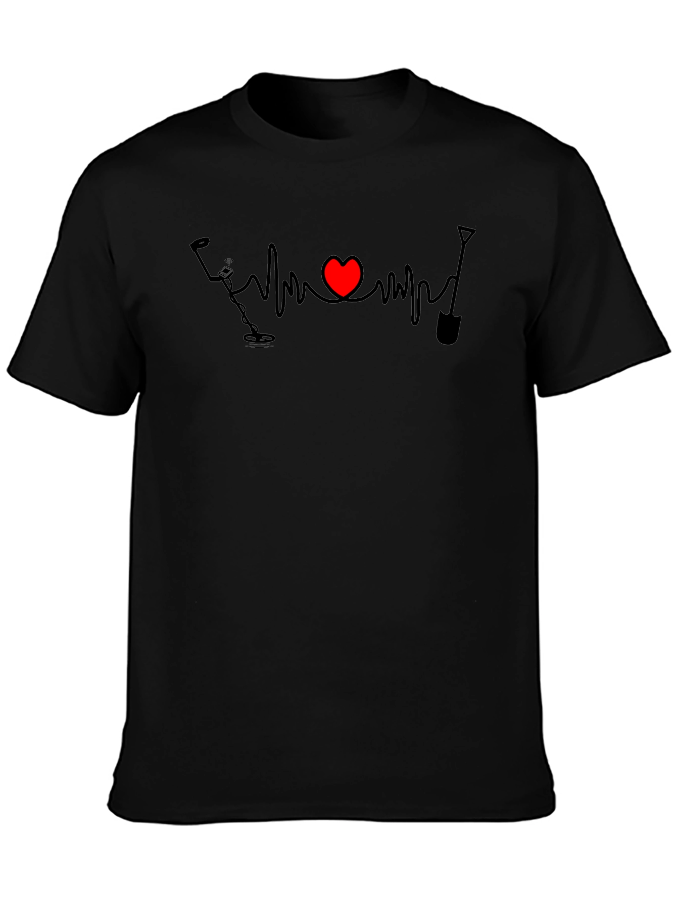 Metal Detecting Heartbeat T-Shirt