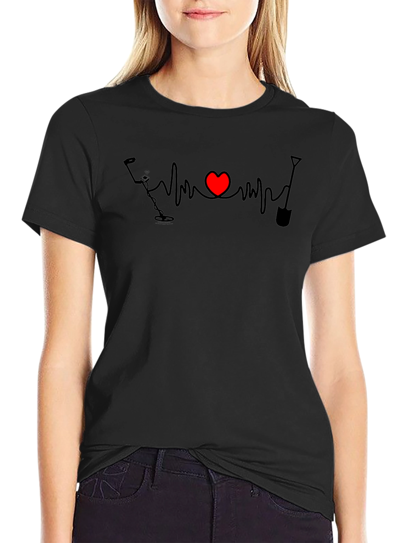 Metal Detecting Heartbeat T-Shirt