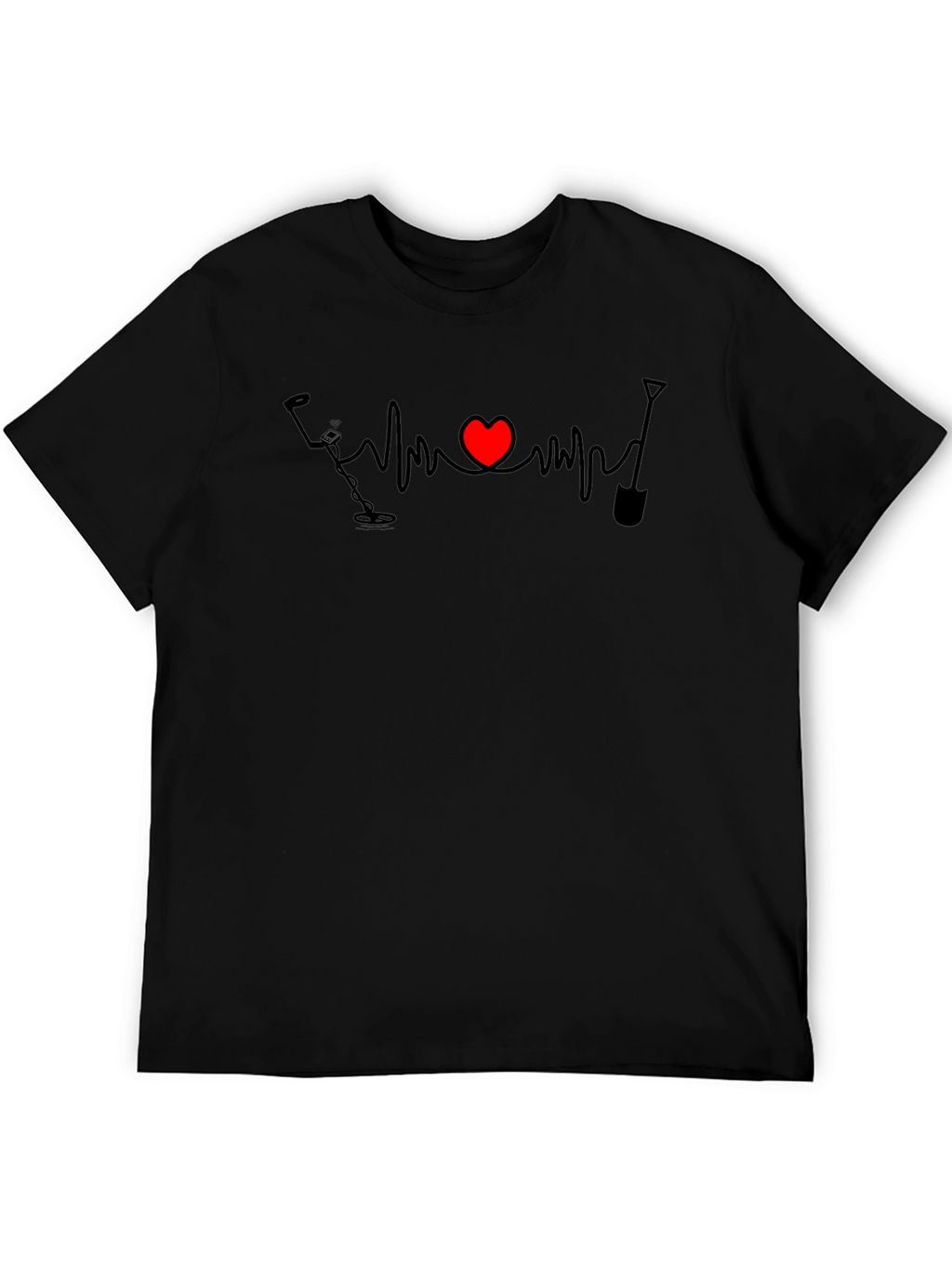 Metal Detecting Heartbeat T-Shirt