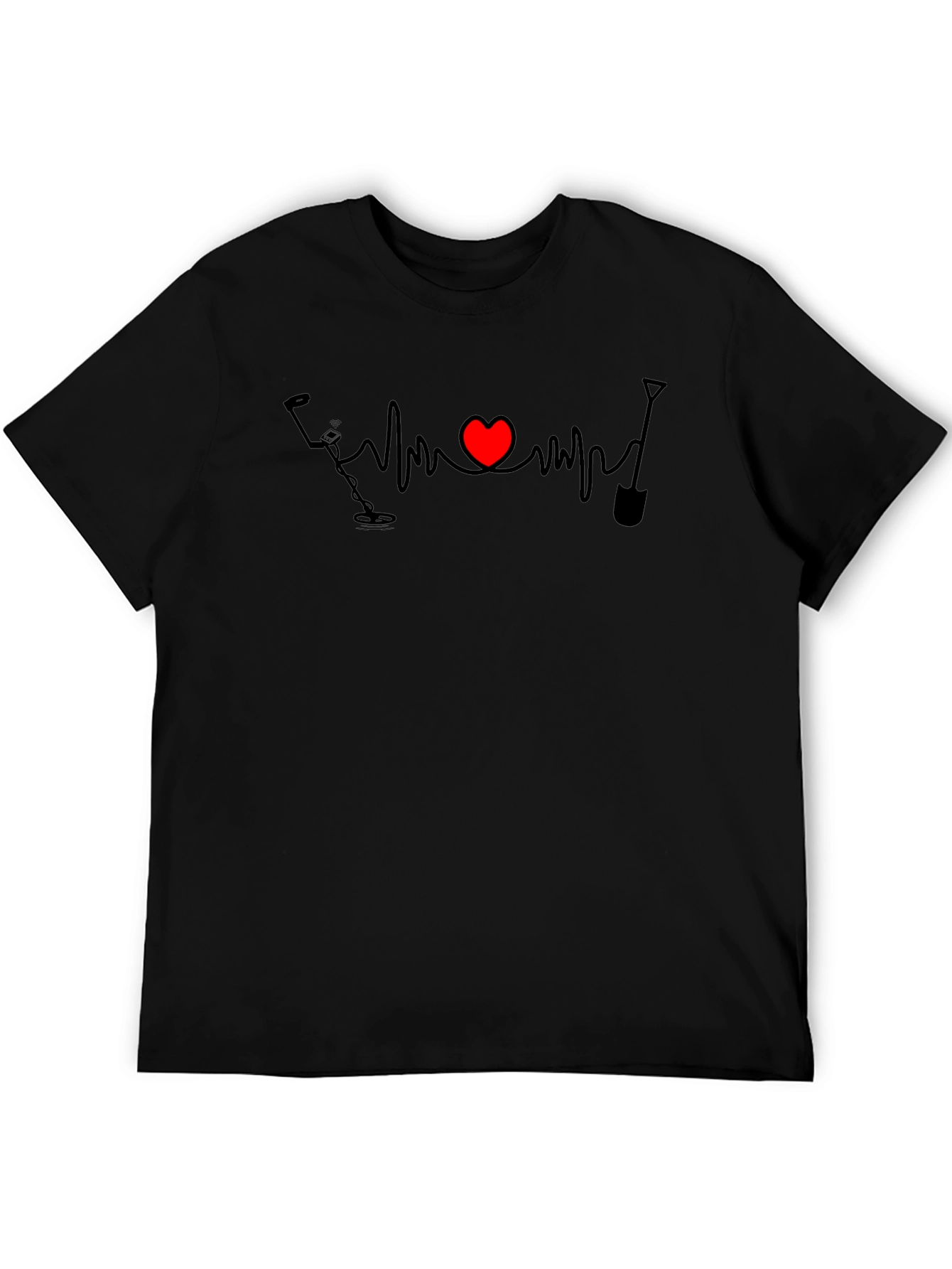 Metal Detecting Heartbeat T-Shirt