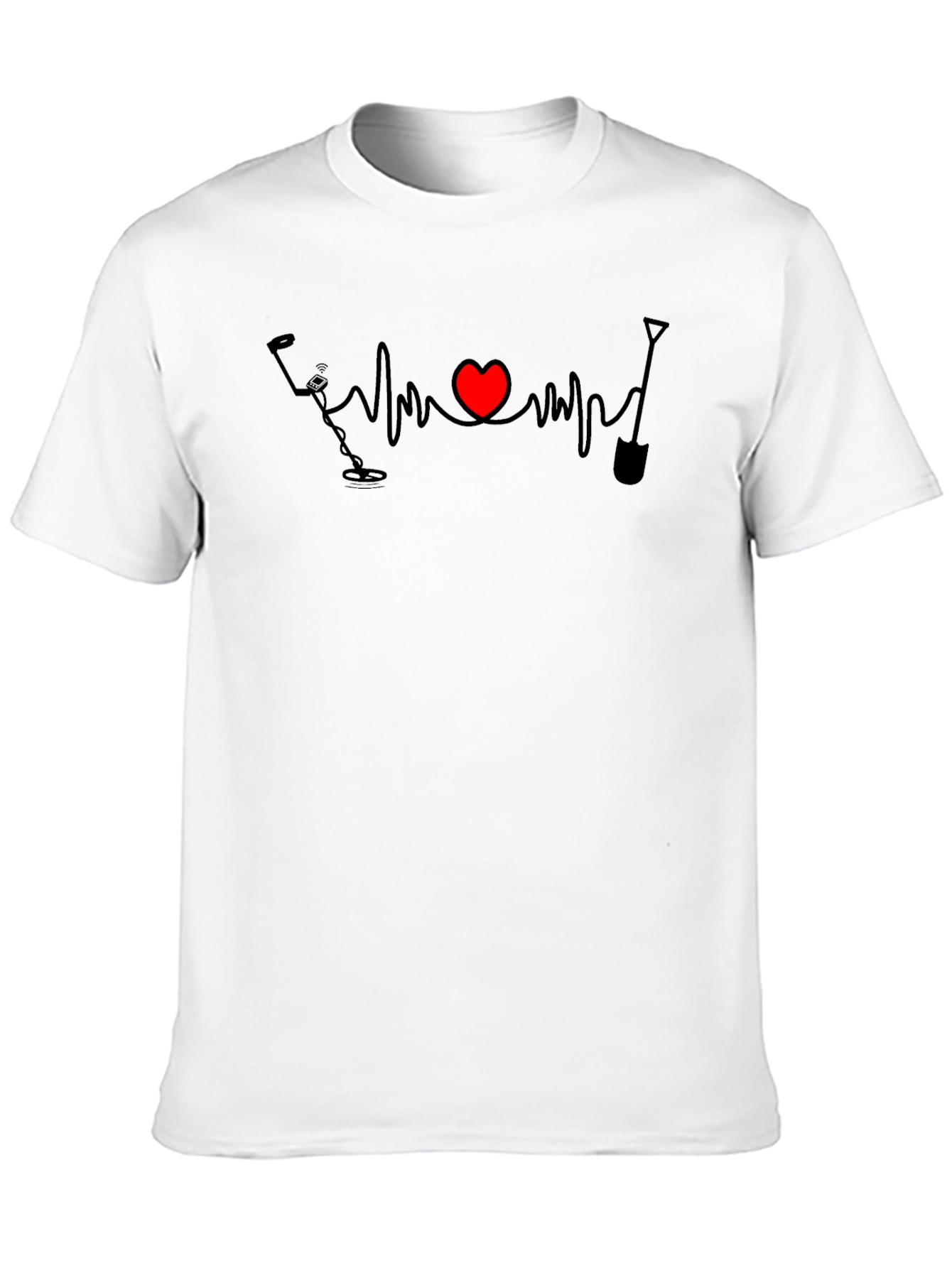 Metal Detecting Heartbeat T-Shirt