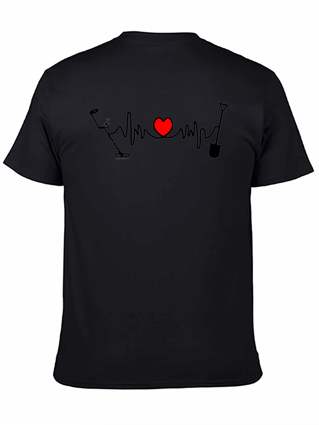 Metal Detecting Heartbeat T-Shirt