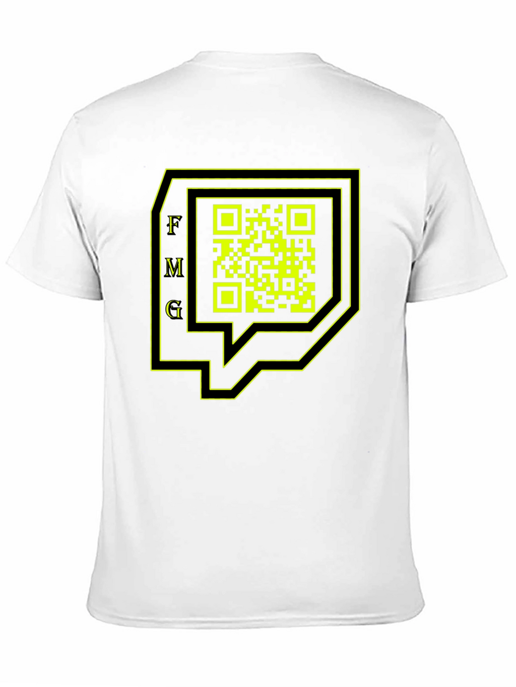 FMG QR Code Graphic Black T-Shirt