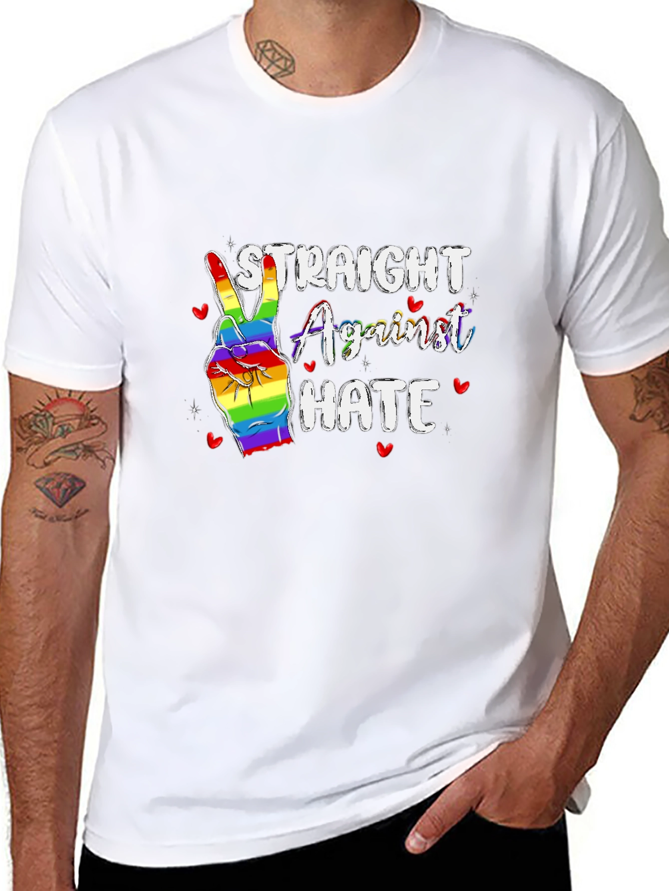 Straight Against Hate Pride T-Shirt