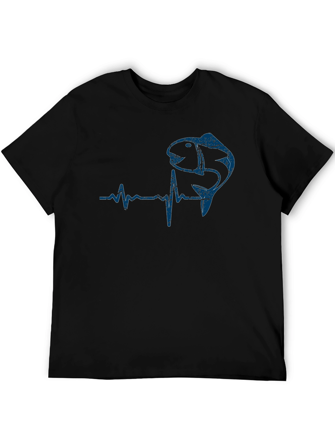 Fishing Heartbeat Graphic Tee