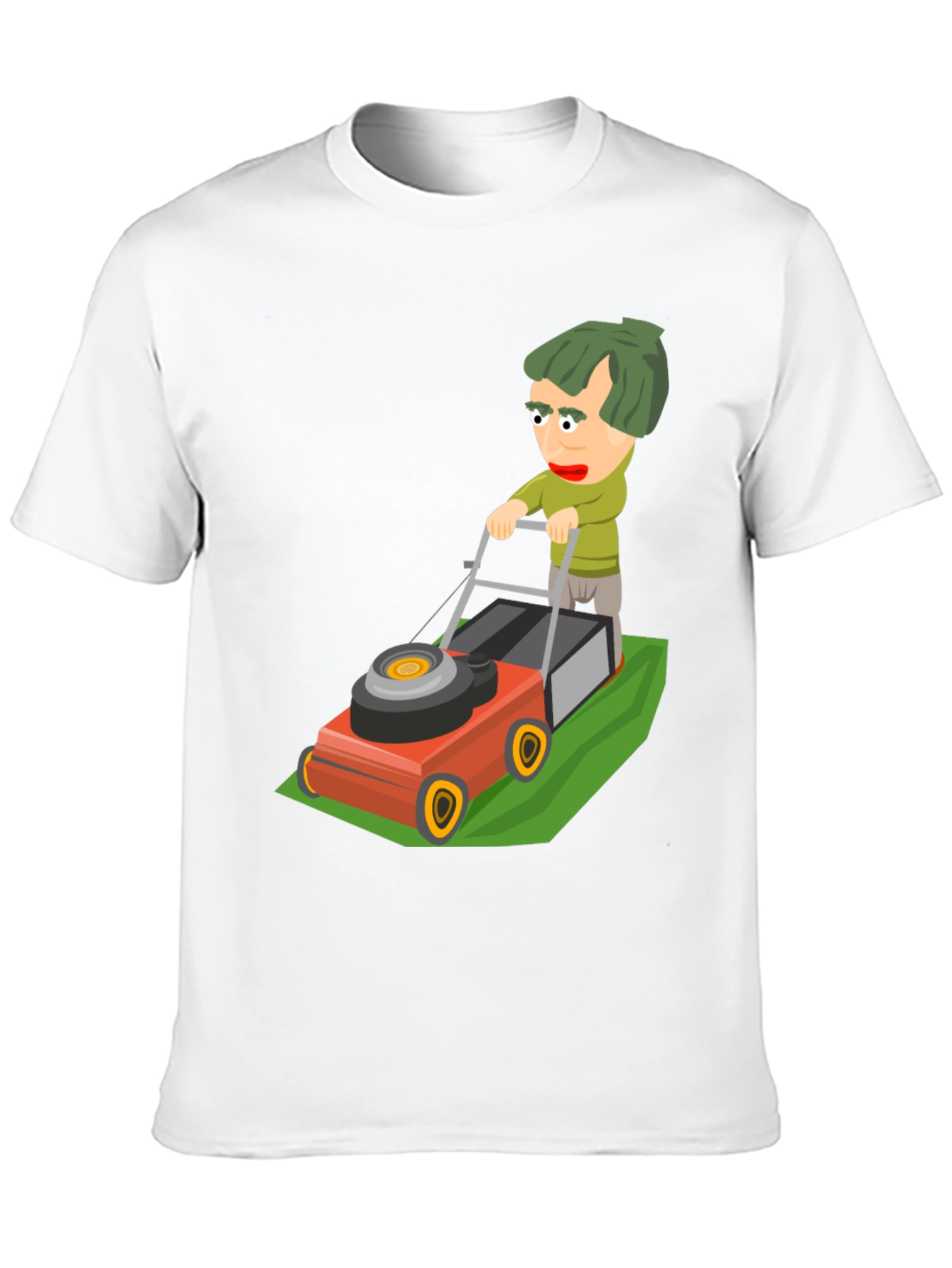 Cartoon Lawn Mower Graphic Tee