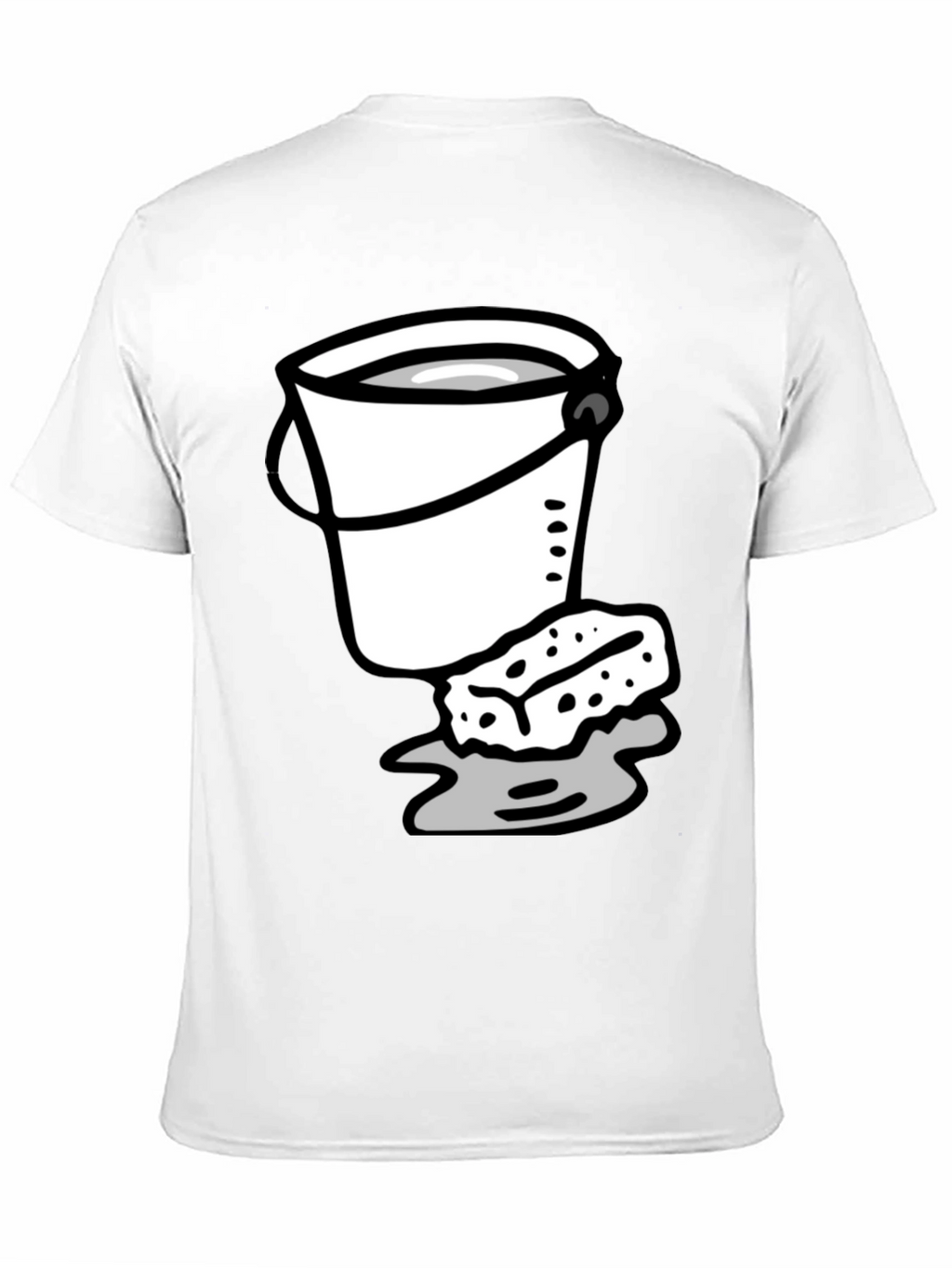 Bucket and Sponge Graphic Tee - Black