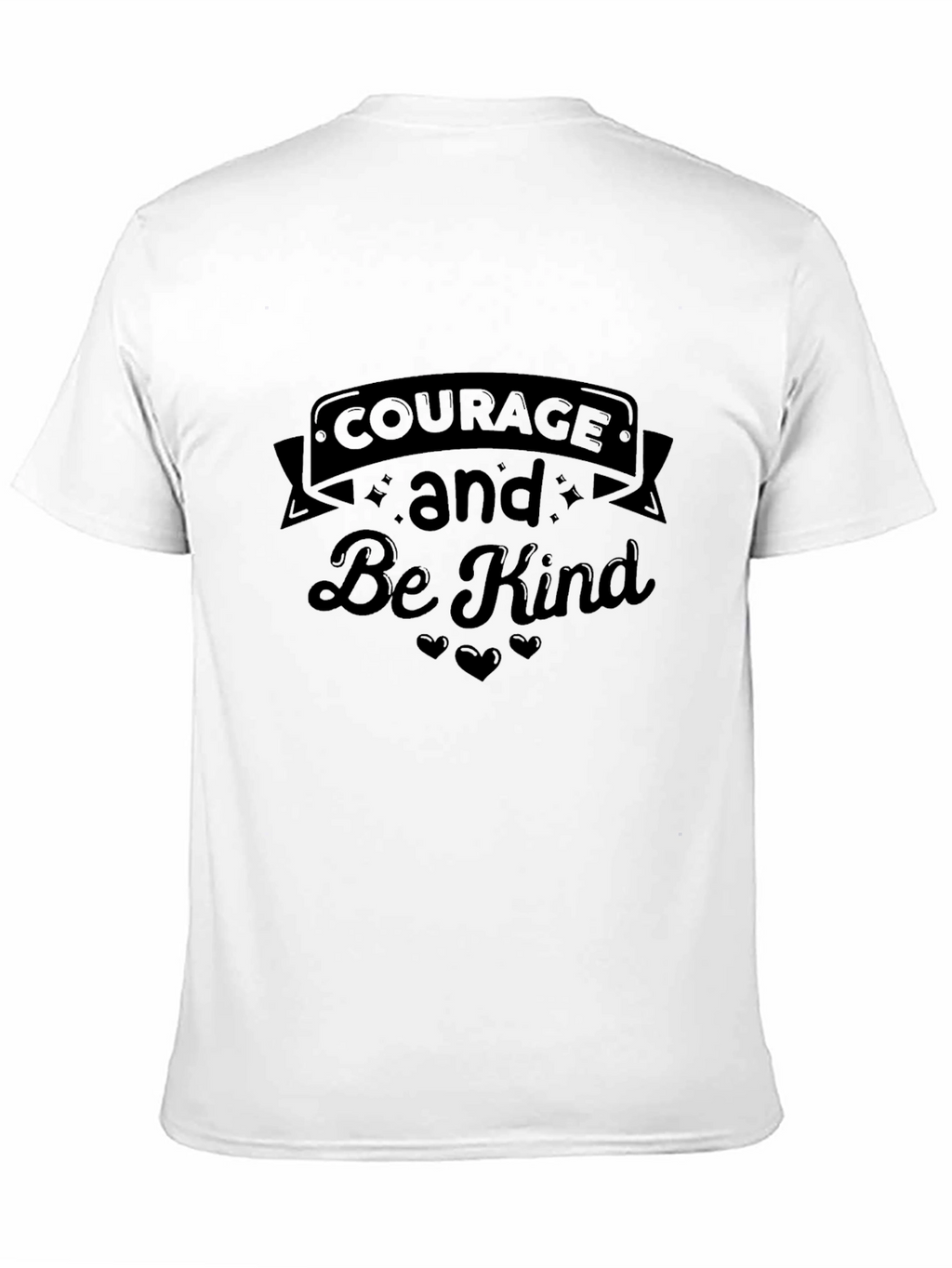 Courage and Be Kind Black T-Shirt
