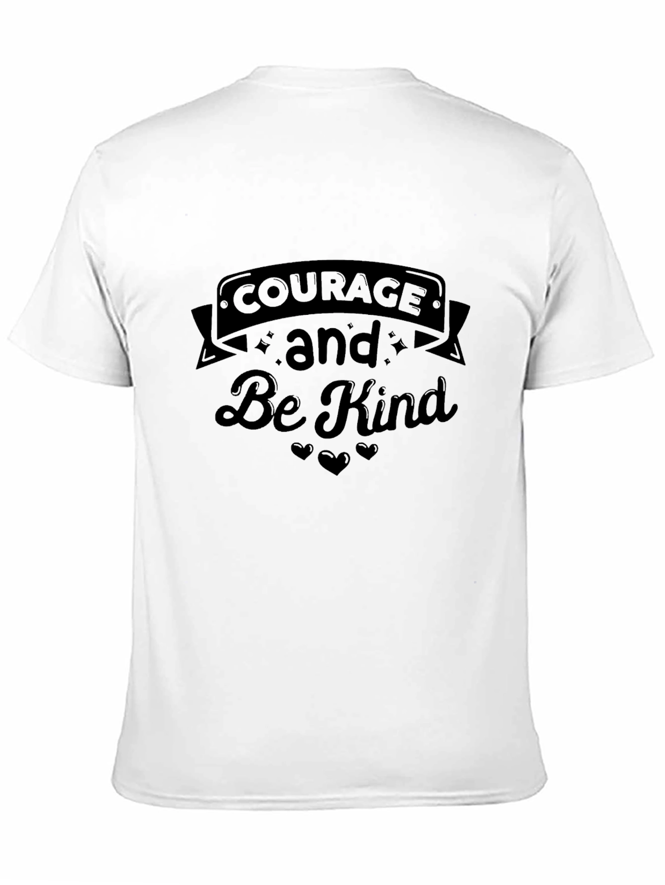 Courage and Be Kind Black T-Shirt