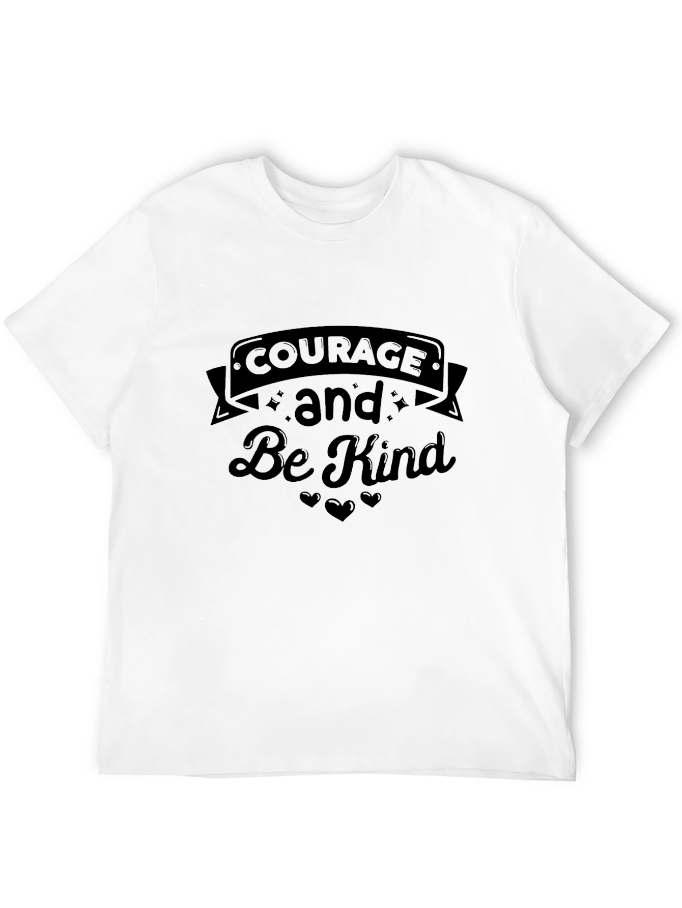 Courage and Be Kind Black T-Shirt