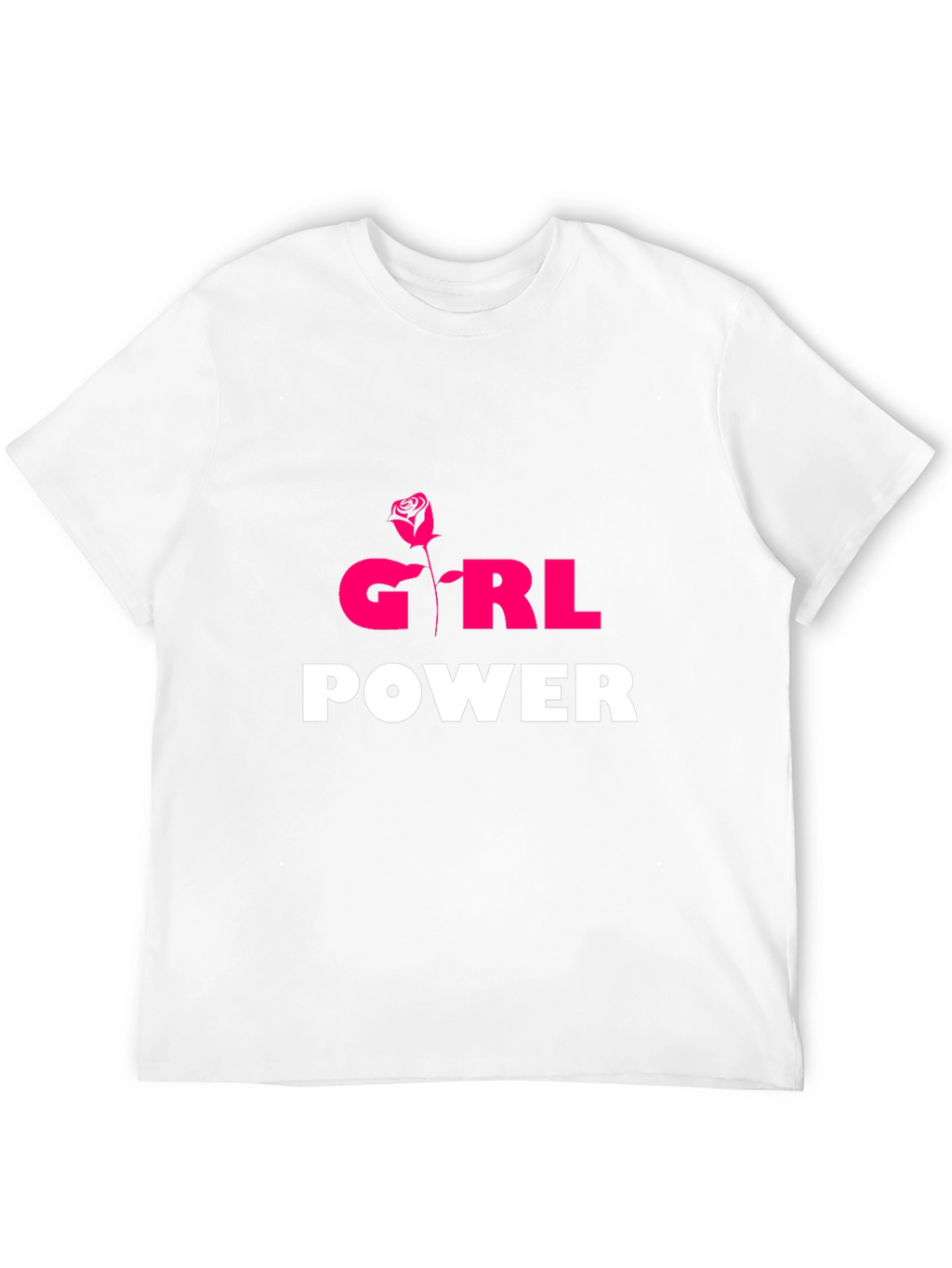 Girl Power T-Shirt - Rose Graphic Tee