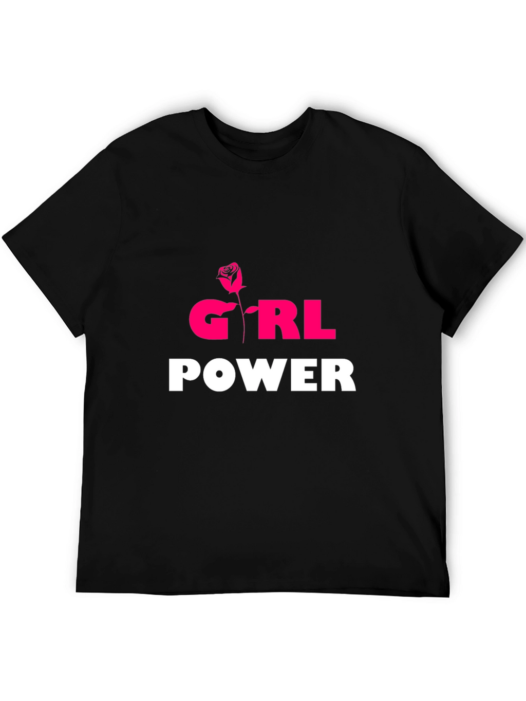 Girl Power T-Shirt - Rose Graphic Tee