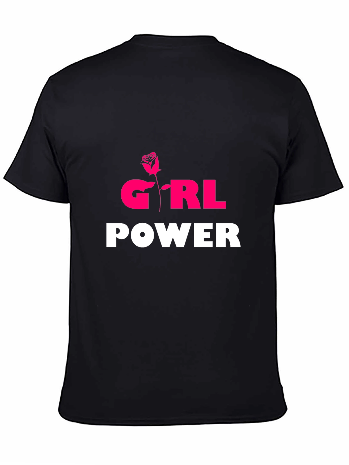 Girl Power T-Shirt - Rose Graphic Tee