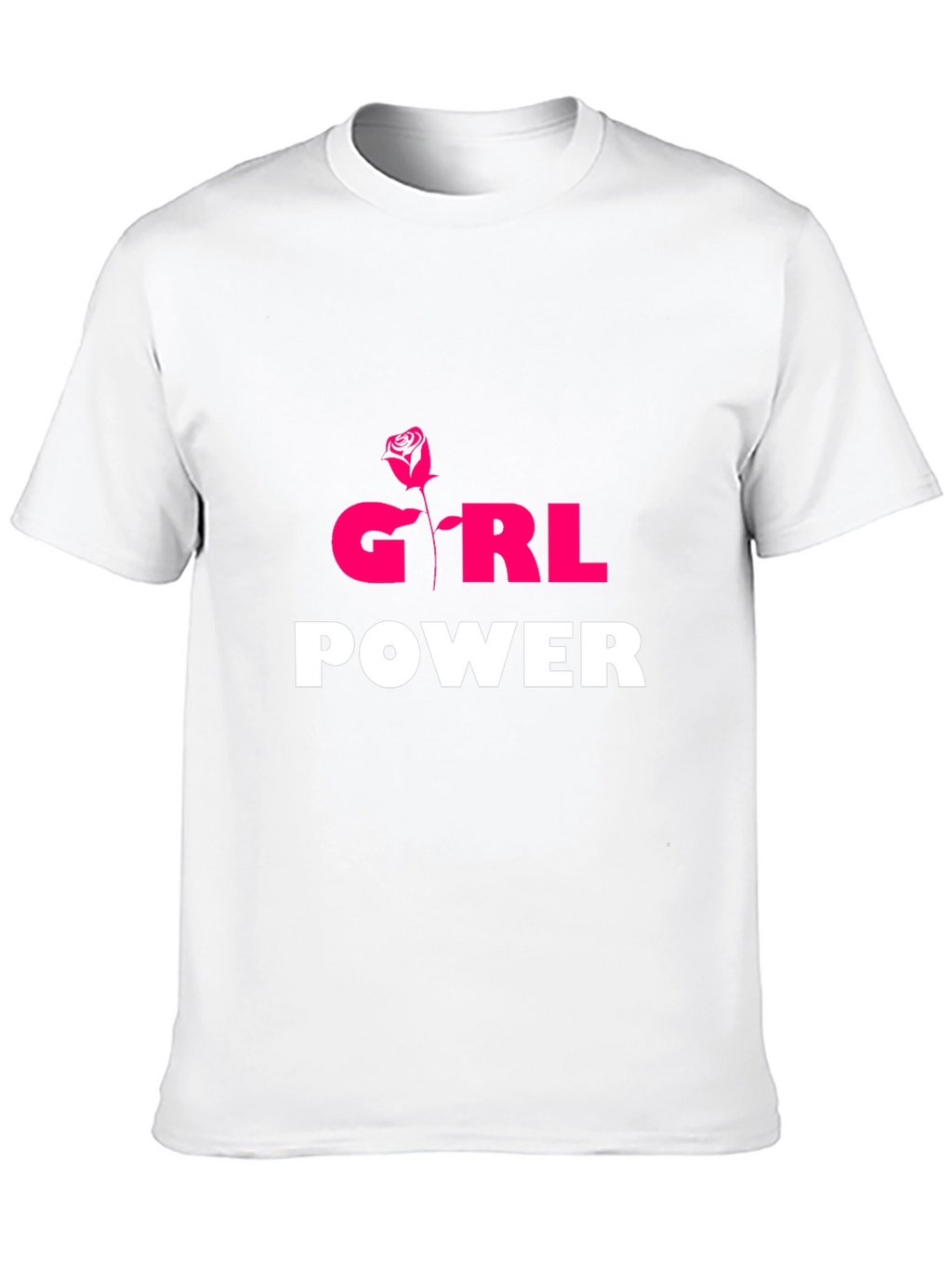 Girl Power T-Shirt - Rose Graphic Tee