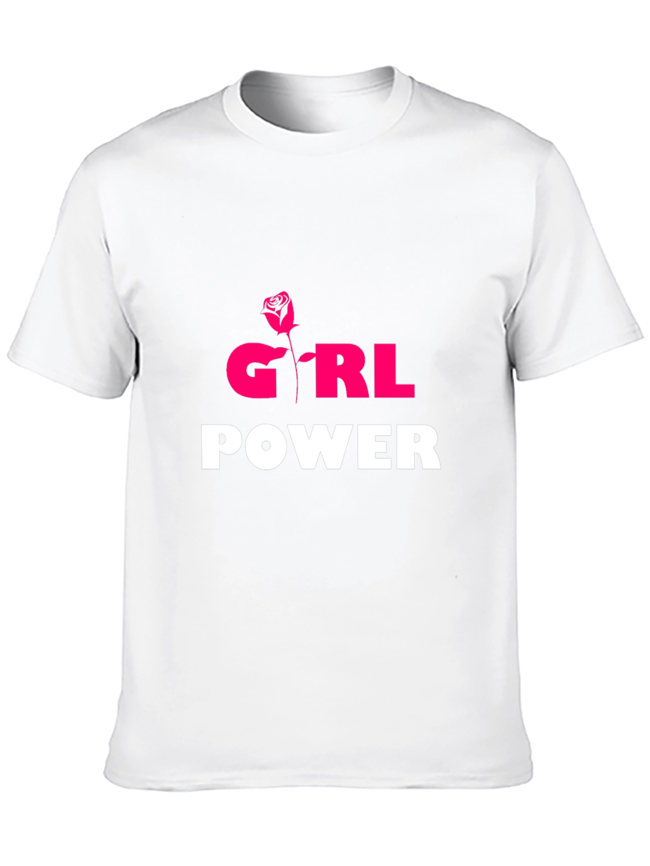 Girl Power T-Shirt - Rose Graphic Tee
