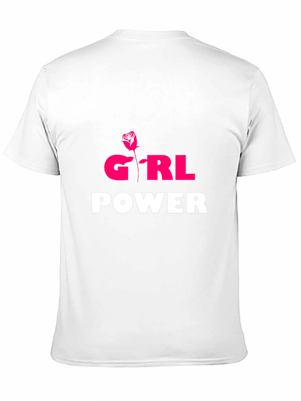 Girl Power T-Shirt - Rose Graphic Tee