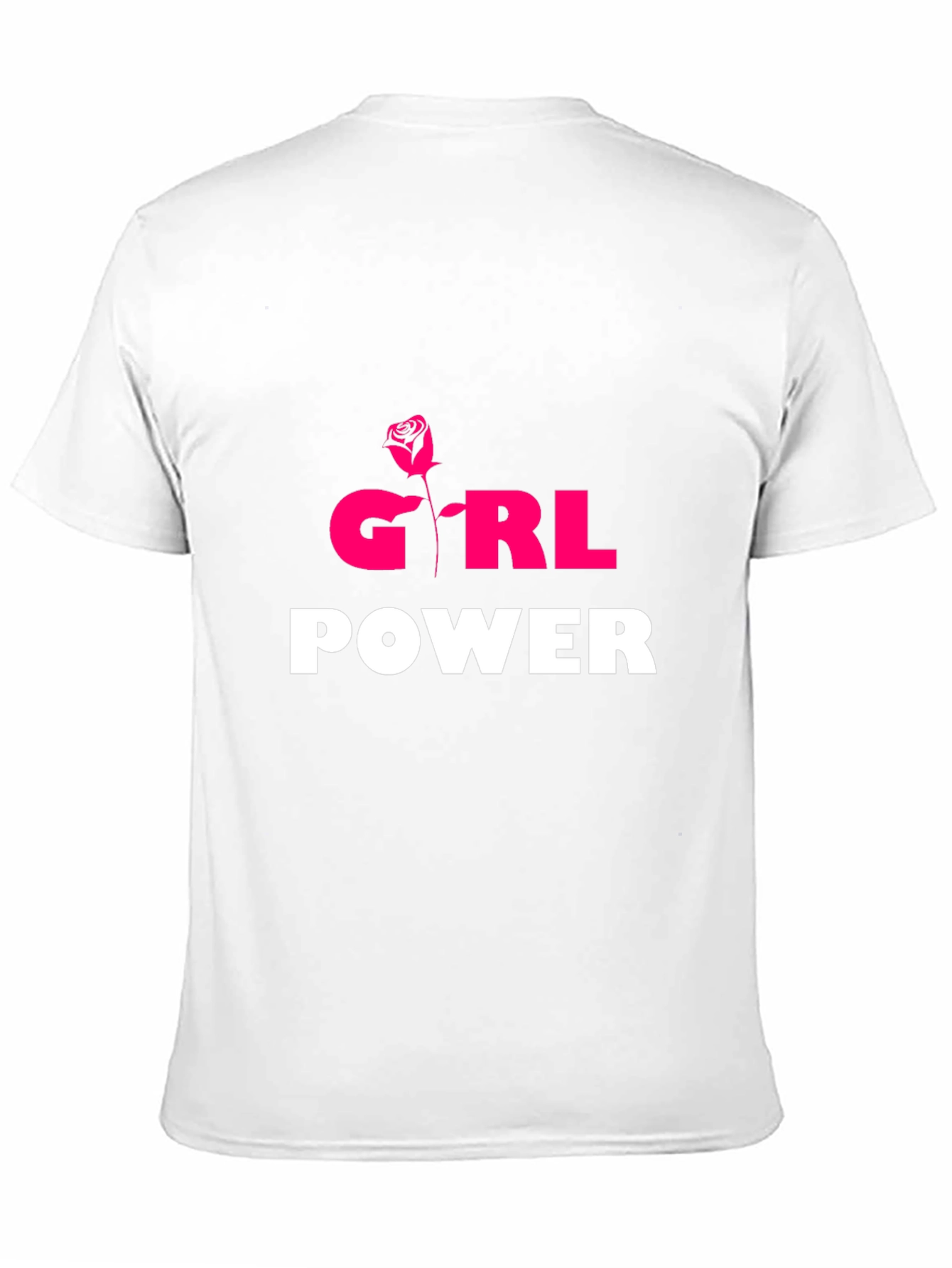 Girl Power T-Shirt - Rose Graphic Tee