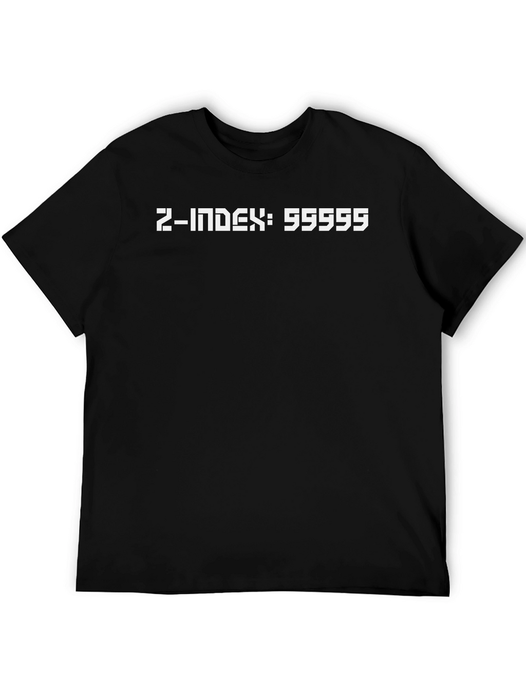 Z-Index 55555 Black T-Shirt