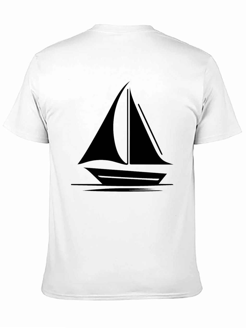 Nautical Sailboat T-Shirt - Black