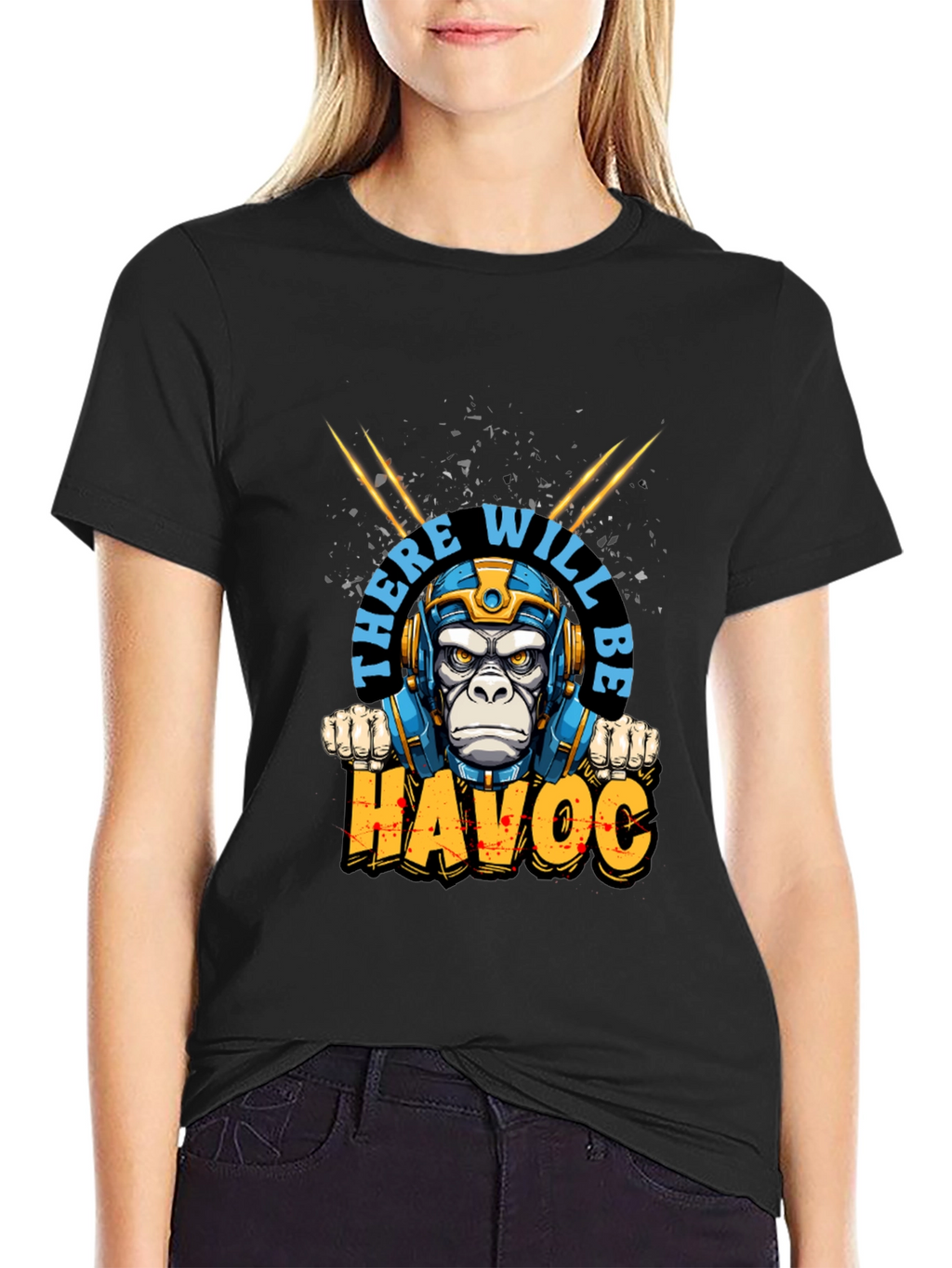 There Will Be Havoc Monkey Graphic Tee