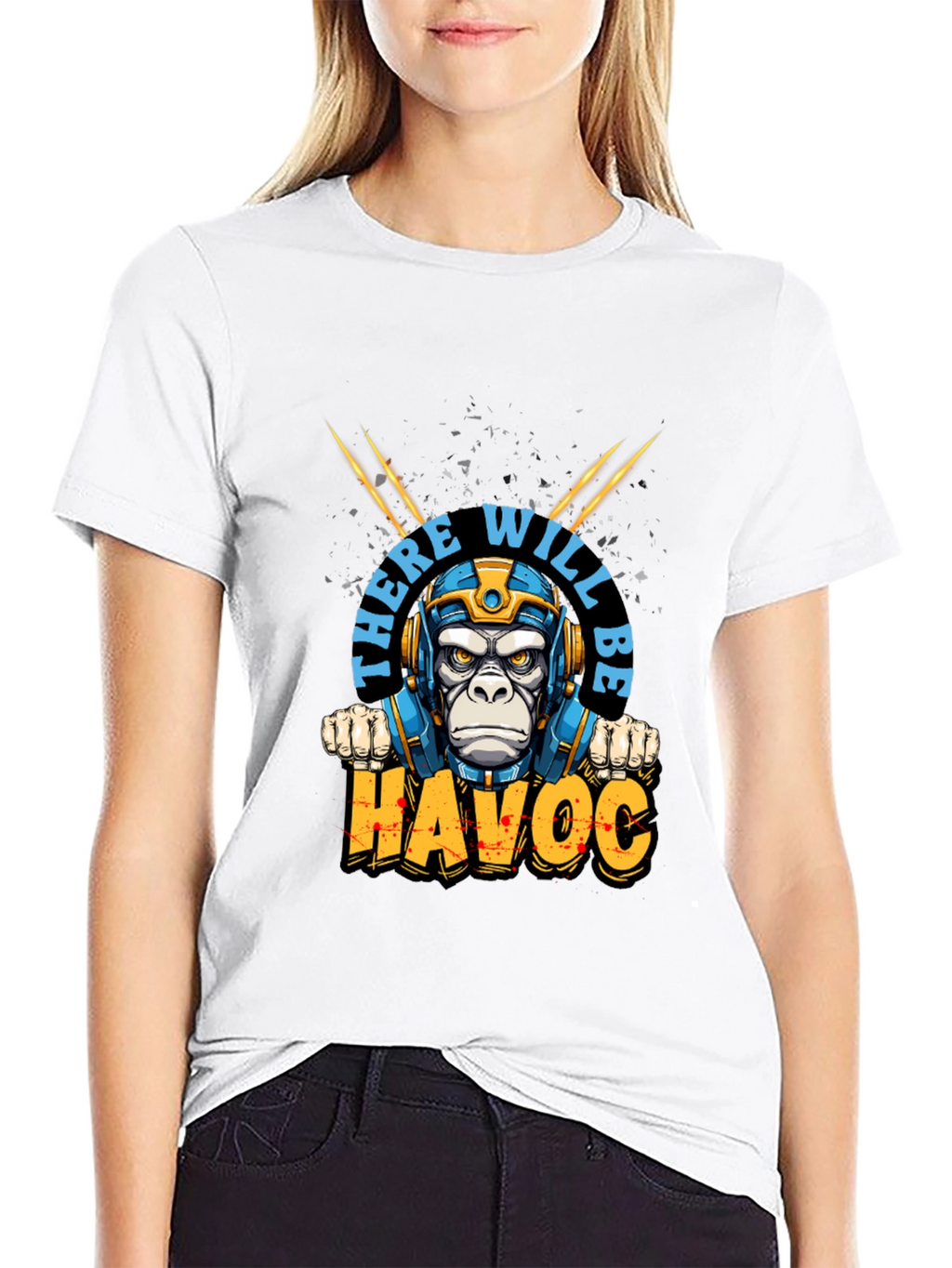 There Will Be Havoc Monkey Graphic Tee